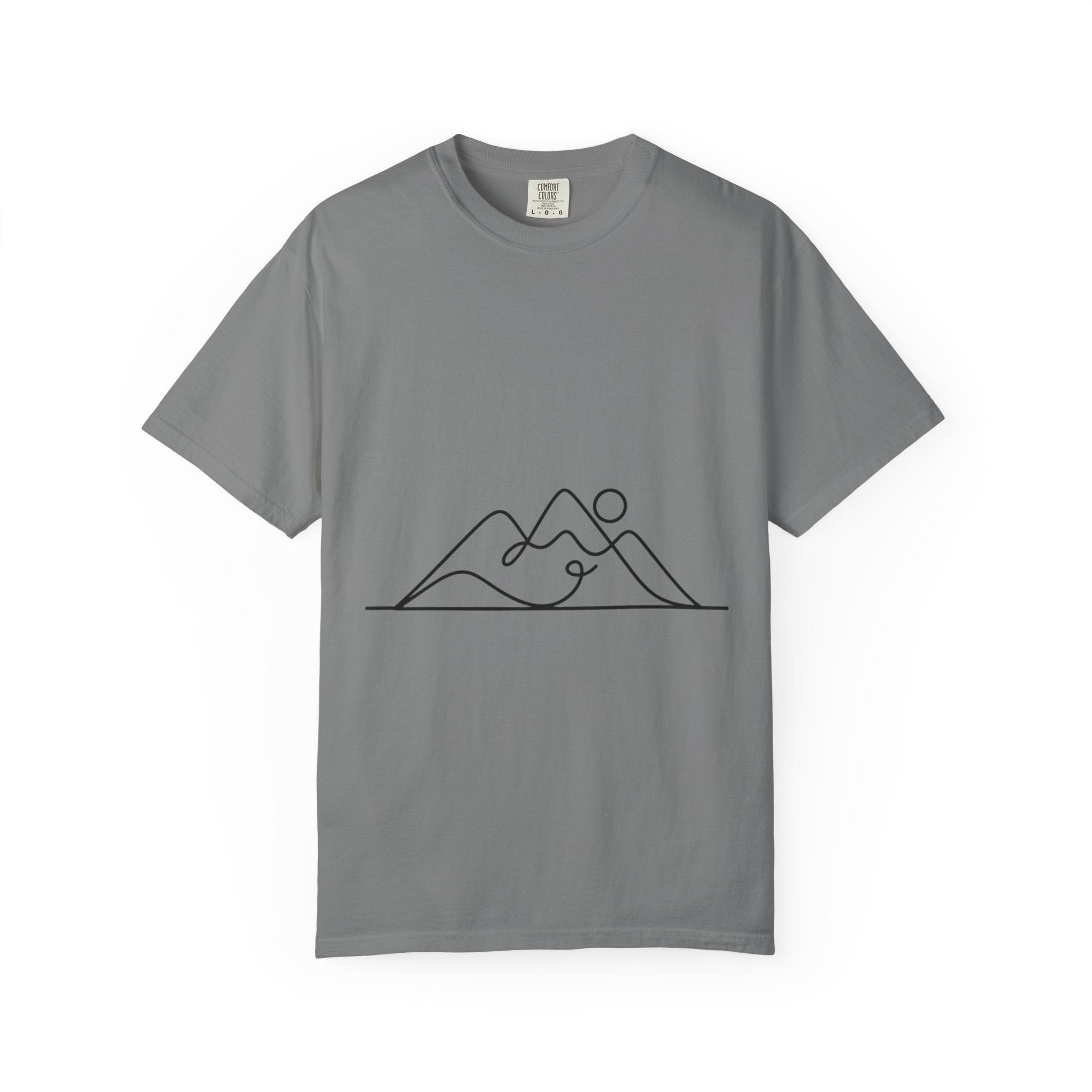 Line Art Mountain Range T-Shirt