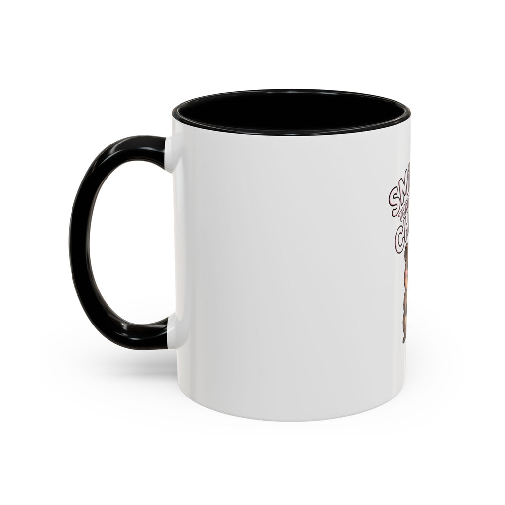 Smiling Through The Chaos Quokka Mug, Funny Cute Quokka Coffee Cup, Positive Vibes Mug, Chaotic Mom Life Gift, Cute Animal Lover Mug