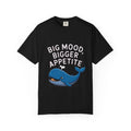 Funny Whale Shirt, Big Mood Bigger Appetite T-Shirt, Cute Snack Lover Tee, Foodie Gift for Whale Lovers