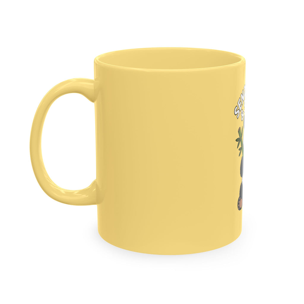 Send Bamboo Panda Mug, Funny Panda Coffee Cup, Cute Bamboo Snacks Mug, Panda Lover Gift, Kawaii Animal Mug for Coffee Tea Lovers