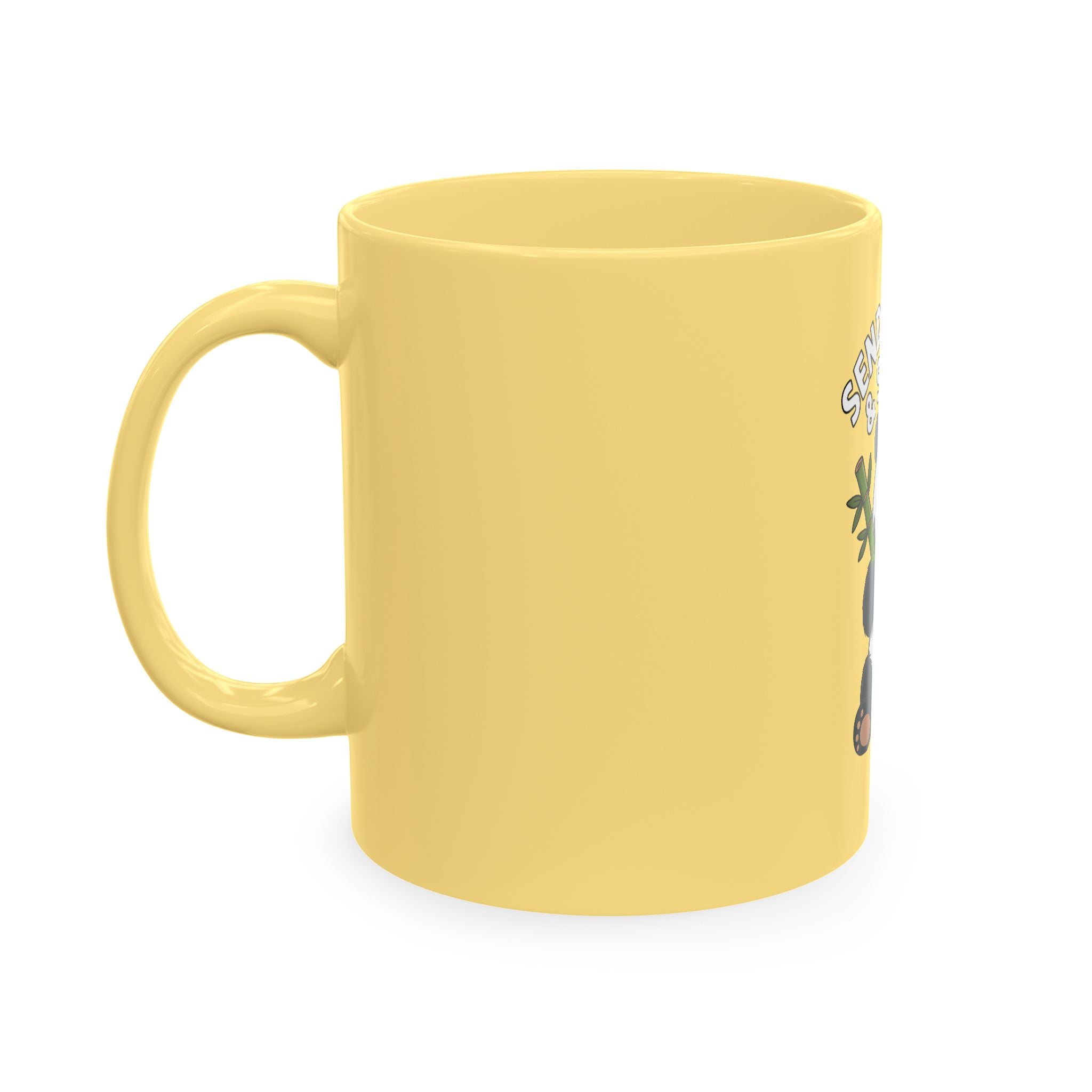 Send Bamboo Panda Mug, Funny Panda Coffee Cup, Cute Bamboo Snacks Mug, Panda Lover Gift, Kawaii Animal Mug for Coffee Tea Lovers