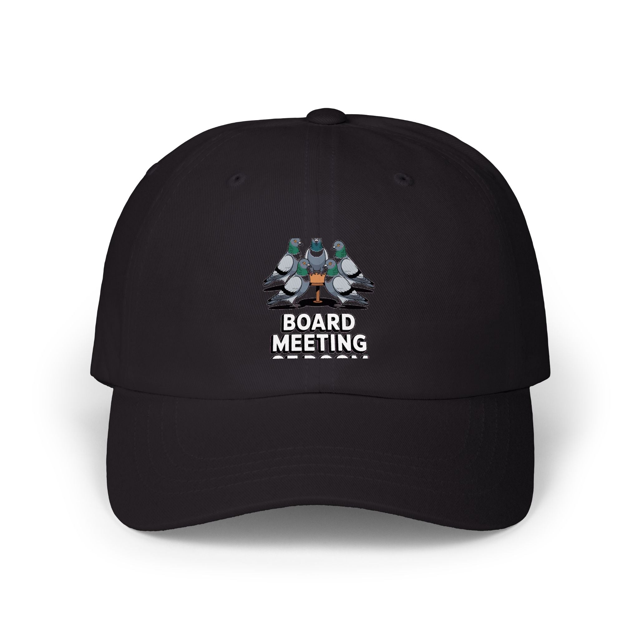 Board Meeting Of Doom Pigeons Dad Cap, Funny Pigeon Embroidered Hat, Office Humor Cap, Funny Bird Lover Gift, Unstructured 6-Panel Cap