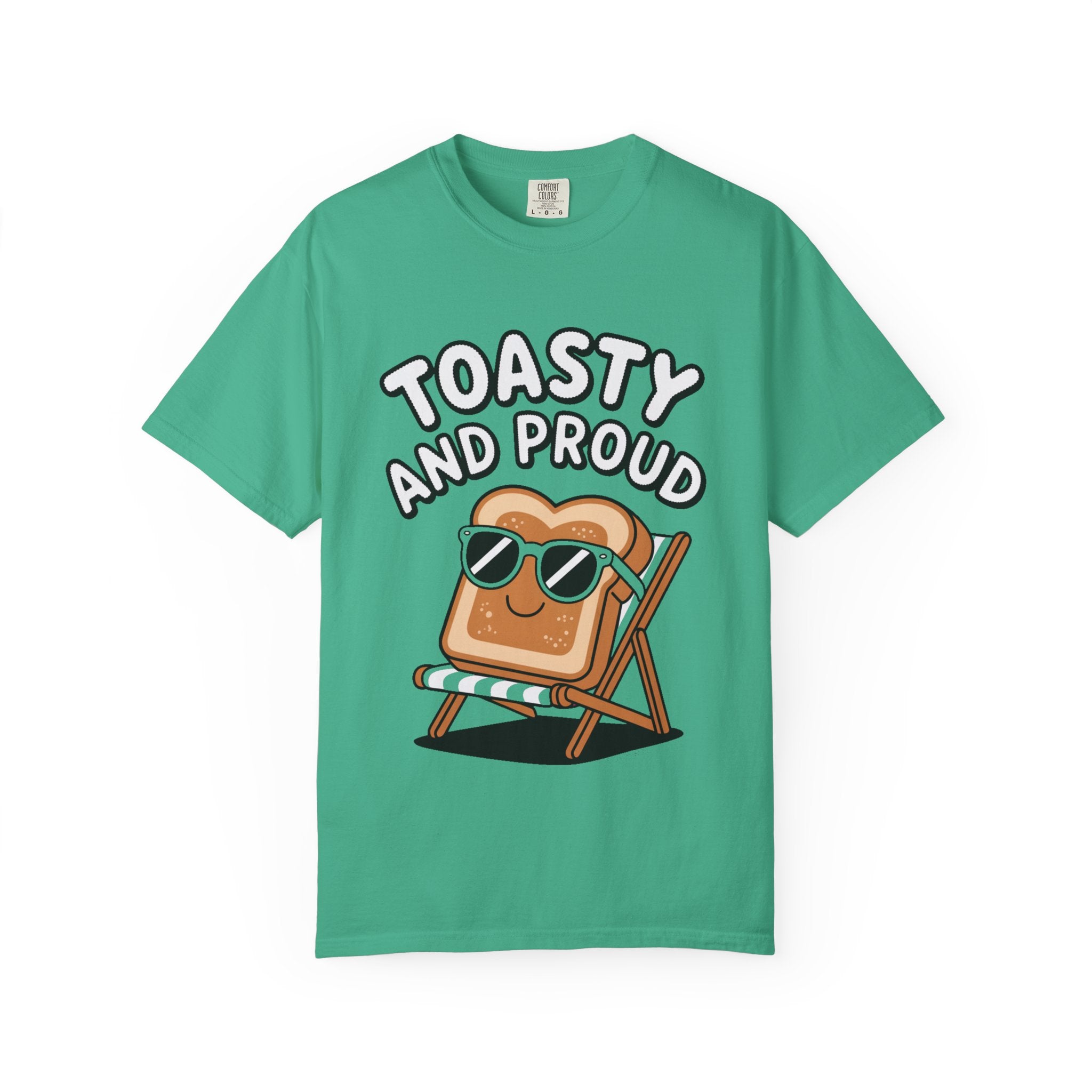 Toasty And Proud Bread Shirt, Funny Toast Sunglasses T-Shirt, Cute Beach Chair Bread Tee, Summer Vacation Gift