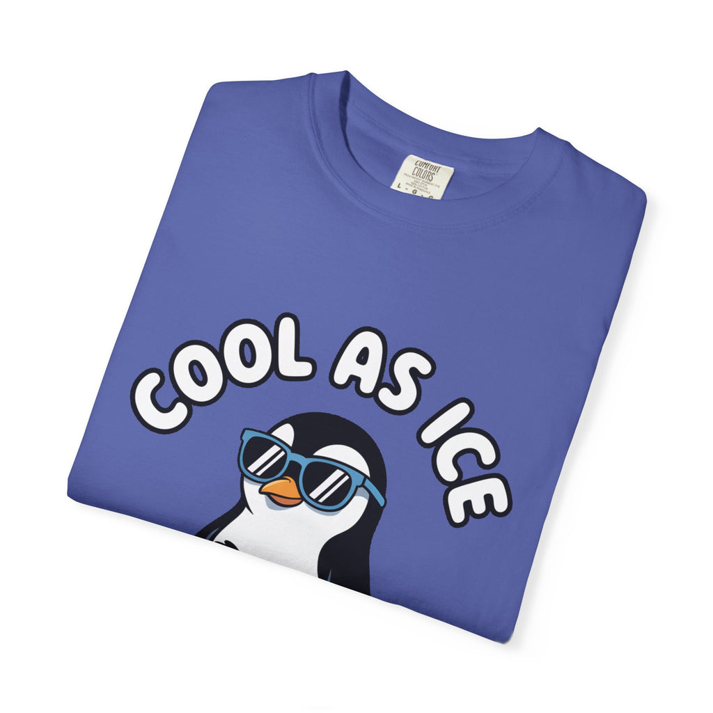 Cool As Ice Penguin Shirt, Funny Sunglasses Penguin T-Shirt, Cute Winter Animal Tee, Ice Block Bird Lover Gift