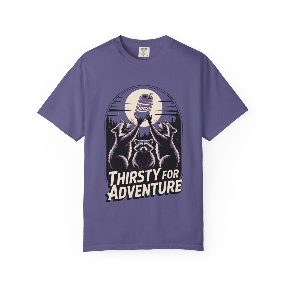 Thirsty For Adventure Raccoons Shirt, Funny Vintage Raccoon T-Shirt, Retro Soda Poster Tee, Camping Gift