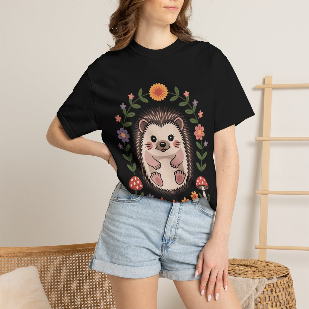 Floral Hedgehog T-Shirt