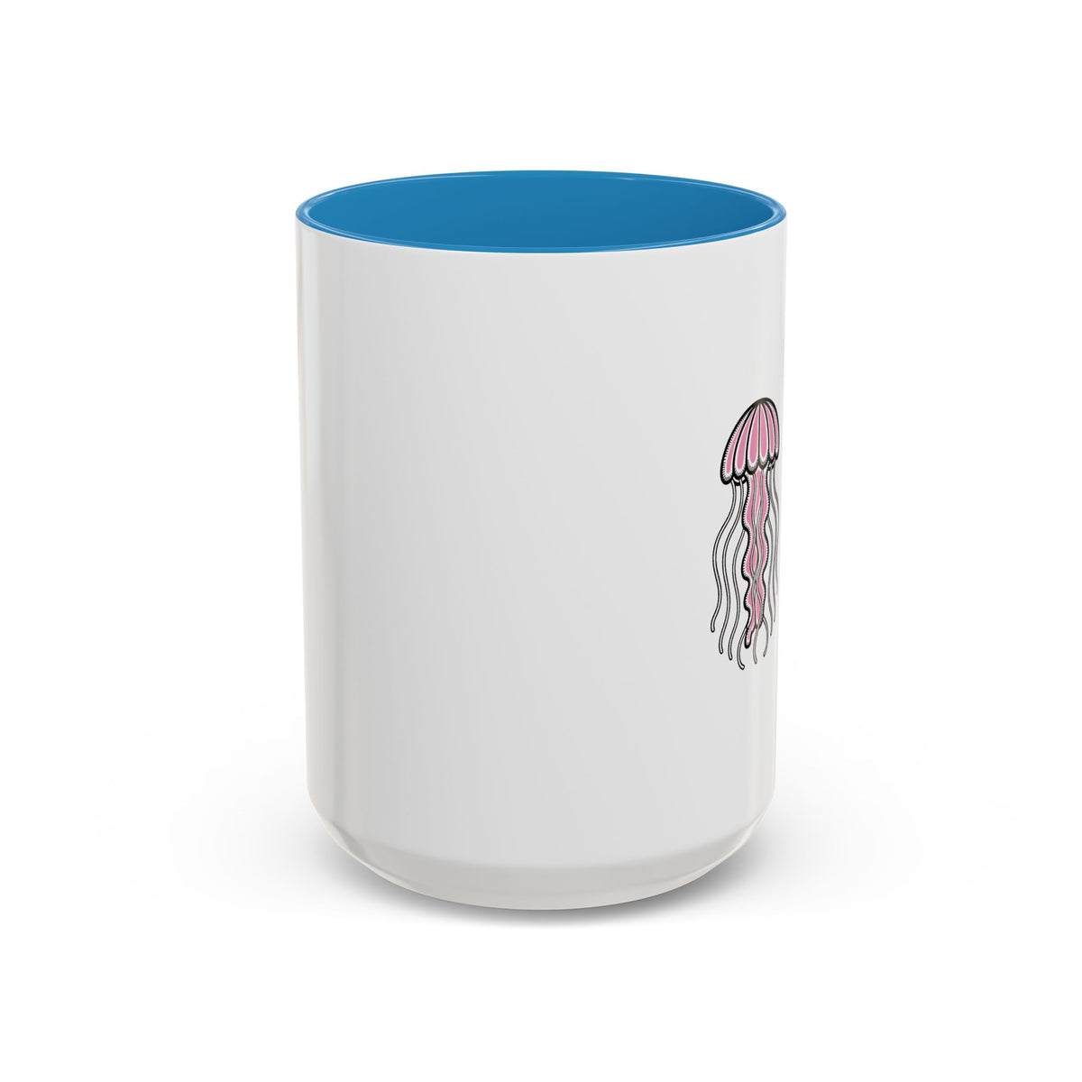 Cute Jellyfish Mug, Glowing Jellyfish Coffee Cup, Ocean Lover Gift, Cute Sea Animal Ceramic Mug, Ocean Lover Gift