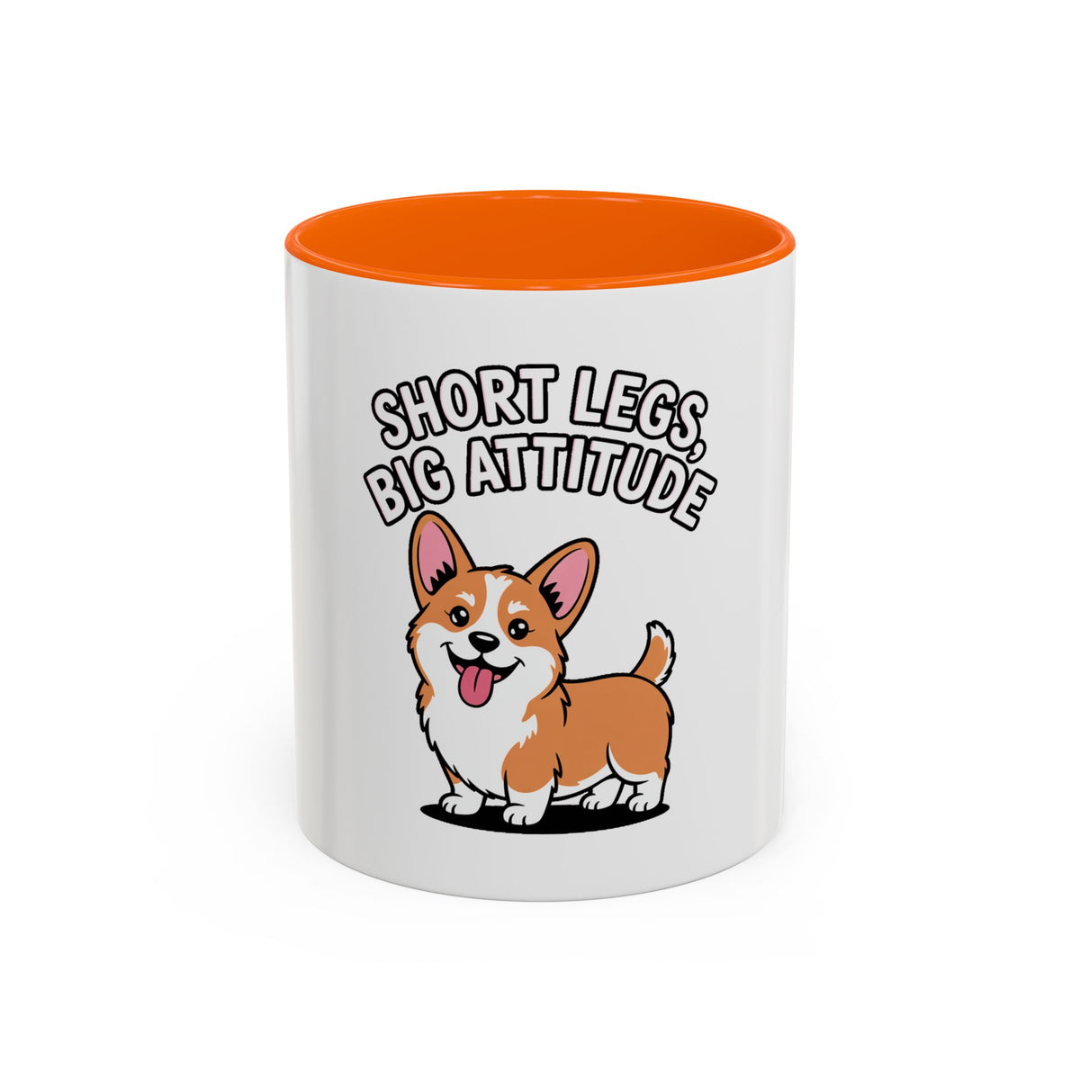 Corgi Mug, Short Legs Big Attitude Coffee Cup, Funny Corgi Lover Gift, Cute Dog Mug for Corgi Mom Dad, Sassy Dog Coffee Cup