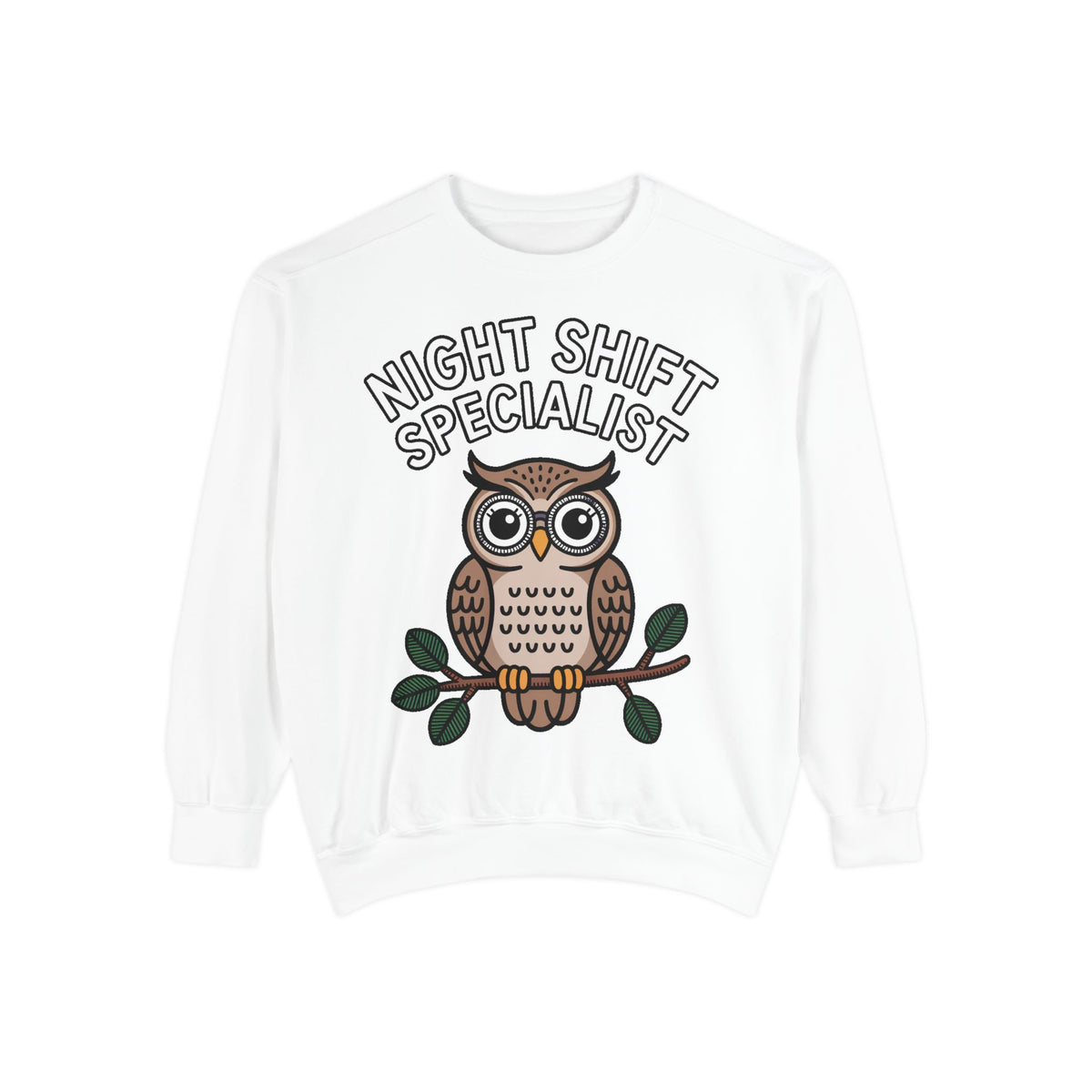 Night Shift Owl Sweatshirt, Funny Night Owl Crewneck, Night Shift Specialist Gift, Cute Bird Lover Sweatshirt, Nurse Gift