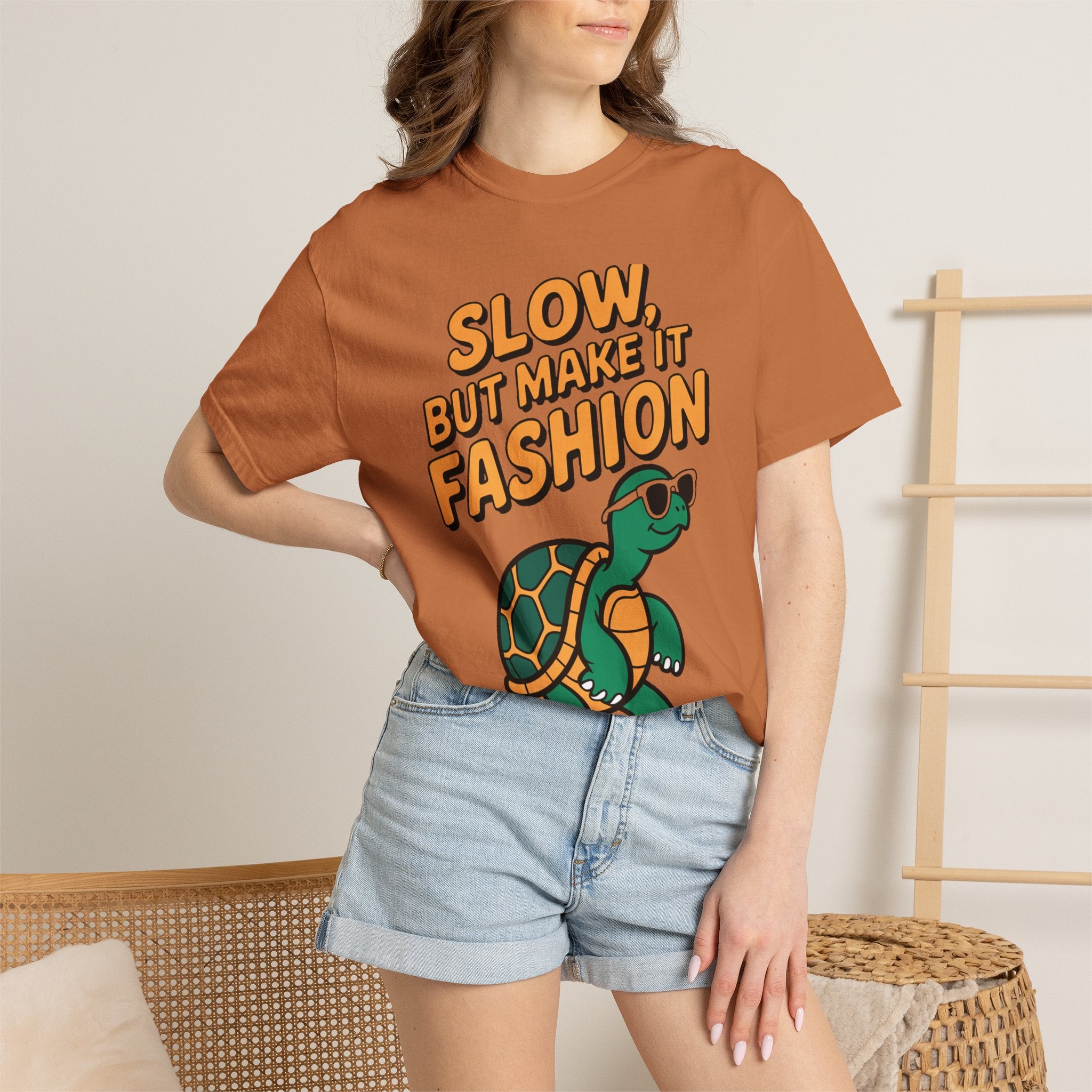 Slow But Fashion Turtle Shirt, Funny Turtle Sunglasses T-Shirt, Cute Turtle Lover Gift, Sarcastic Animal Tee