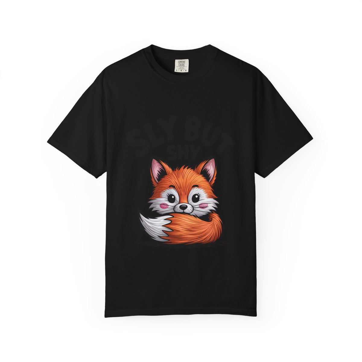 Sly But Shy Fox Shirt, Cute Cartoon Fox T-Shirt, Funny Blushing Fox Tee, Shy Animal Lover Gift, Cottagecore Fox Graphic Shirt