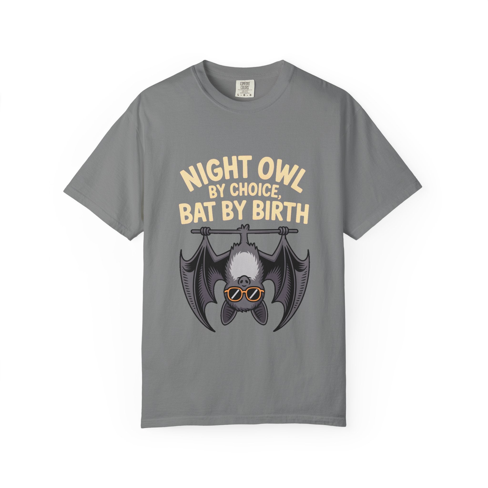 Night Owl By Choice Bat Shirt, Funny Bat T-Shirt, Cute Bat Wearing Sunglasses Tee, Halloween Gift for Night Owls