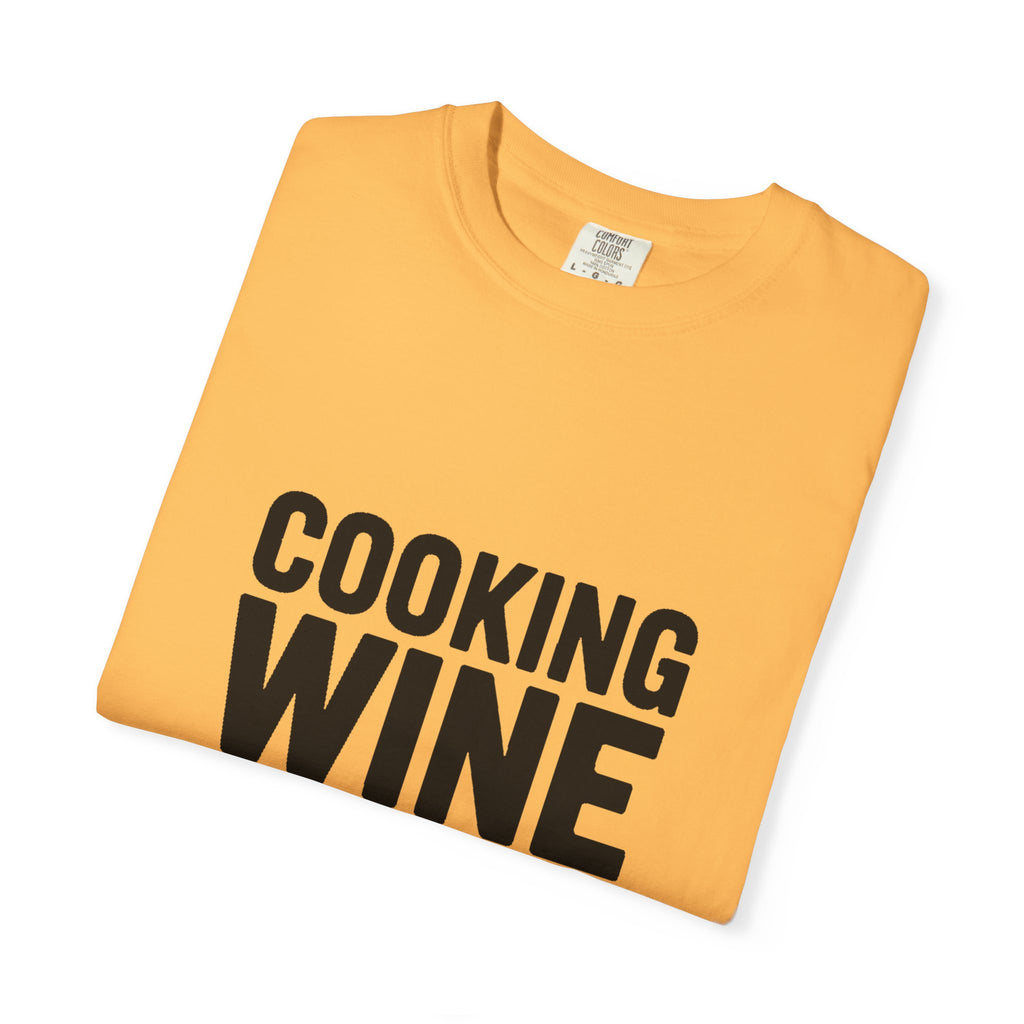 Cooking Wine Still Counts Shirt, Funny Wine Lover T-Shirt, Sarcastic Kitchen Quote Tee, Gift for Wine Drinkers