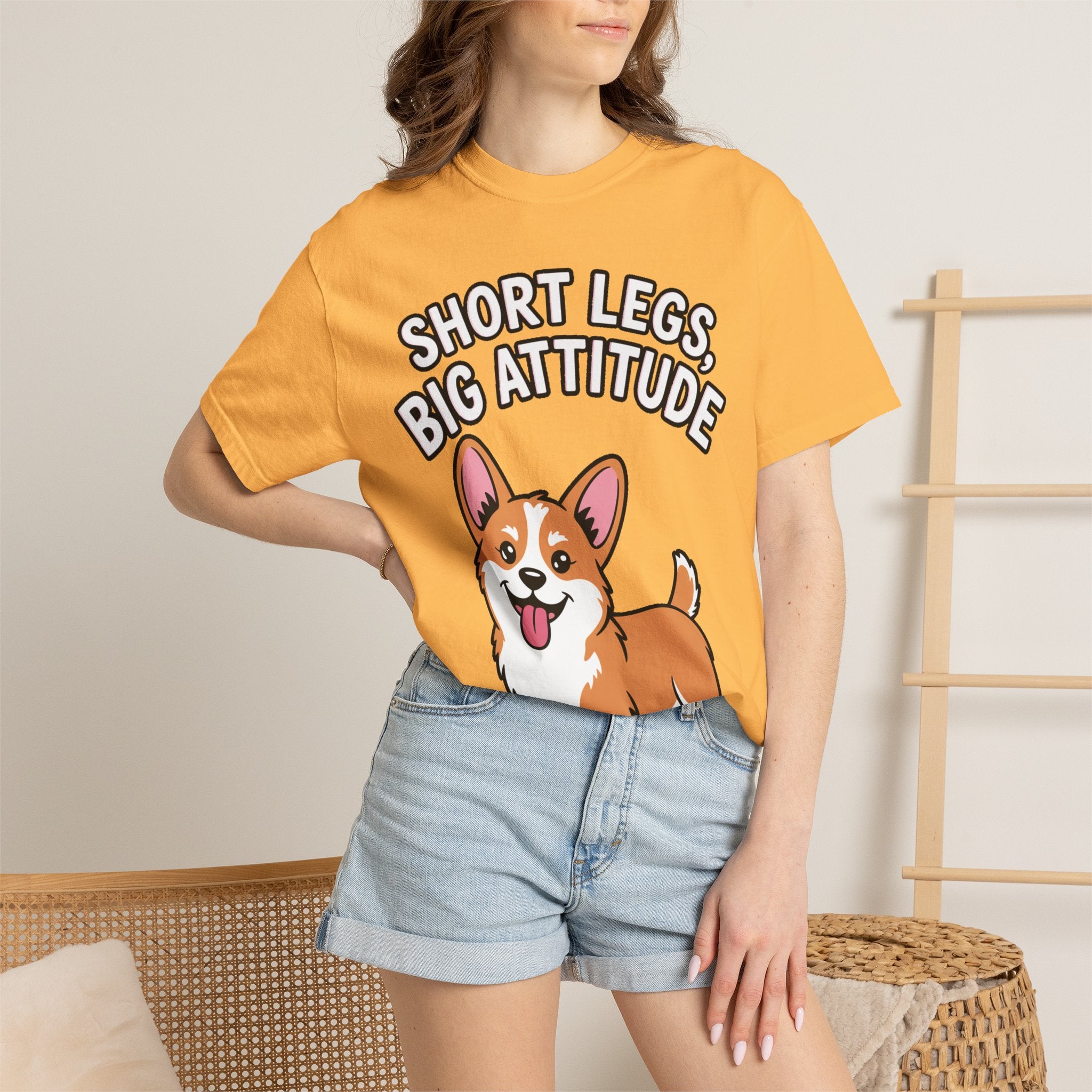 Short Legs Big Attitude Corgi Shirt, Funny Corgi T-Shirt, Cute Dog Lover Gift, Corgi Mom Dad Tee, Sassy Dog Graphic Shirt