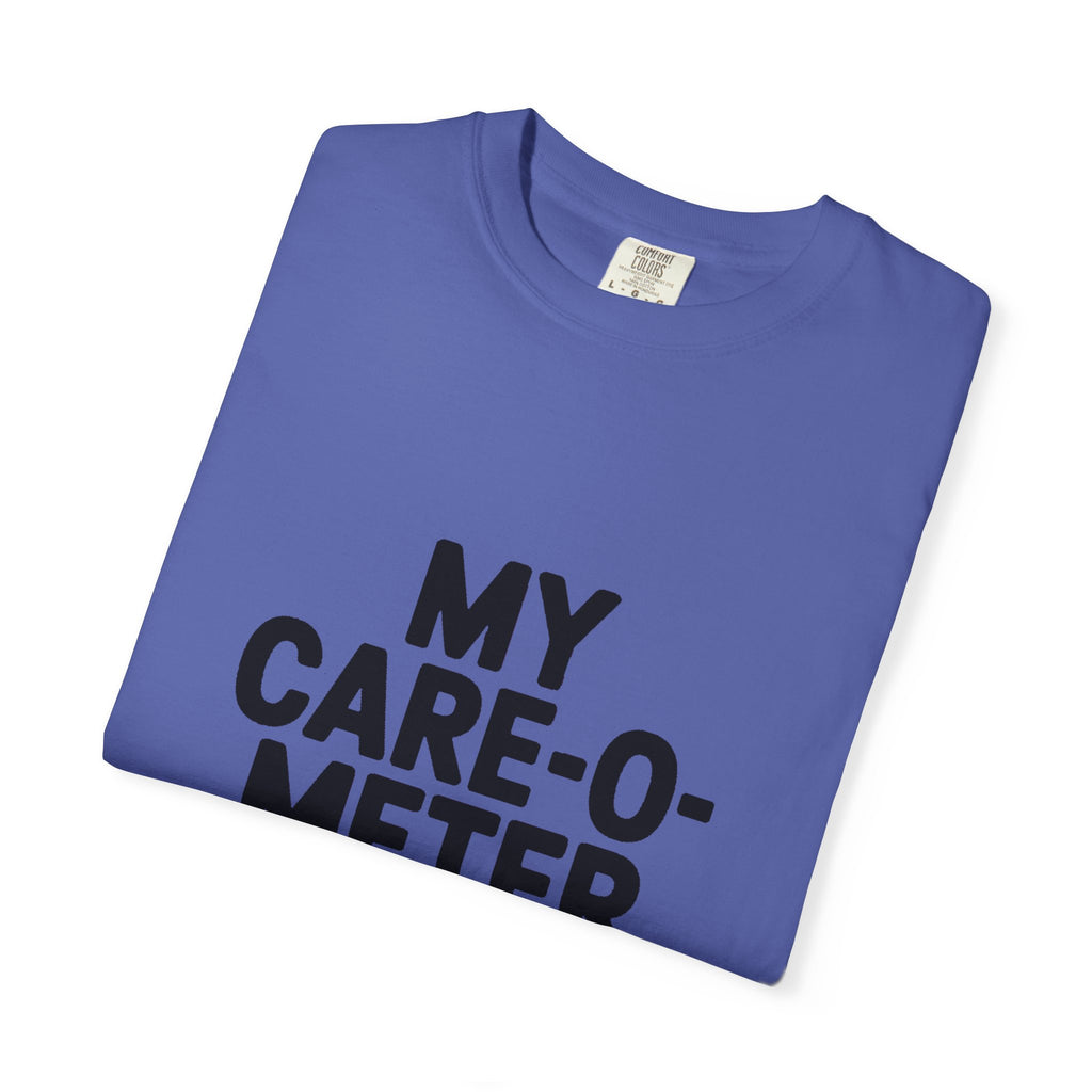My Care-O-Meter Is Broken Shirt, Funny Sarcastic T-Shirt, Bold Typography Tee, Sarcastic Gift for Him Her, Deadpan Humor Shirt