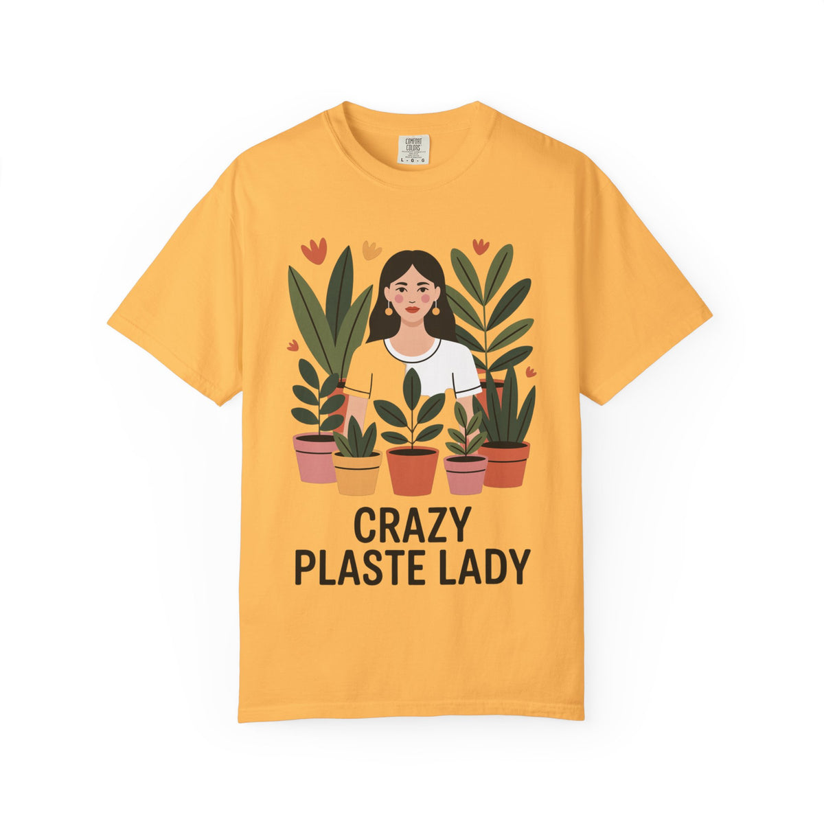Crazy Plant Lady Shirt, Cute Plant Lover T-Shirt, Botanical Illustration Tee, Funny Gardener Gift, Plant Mom Shirt for Women