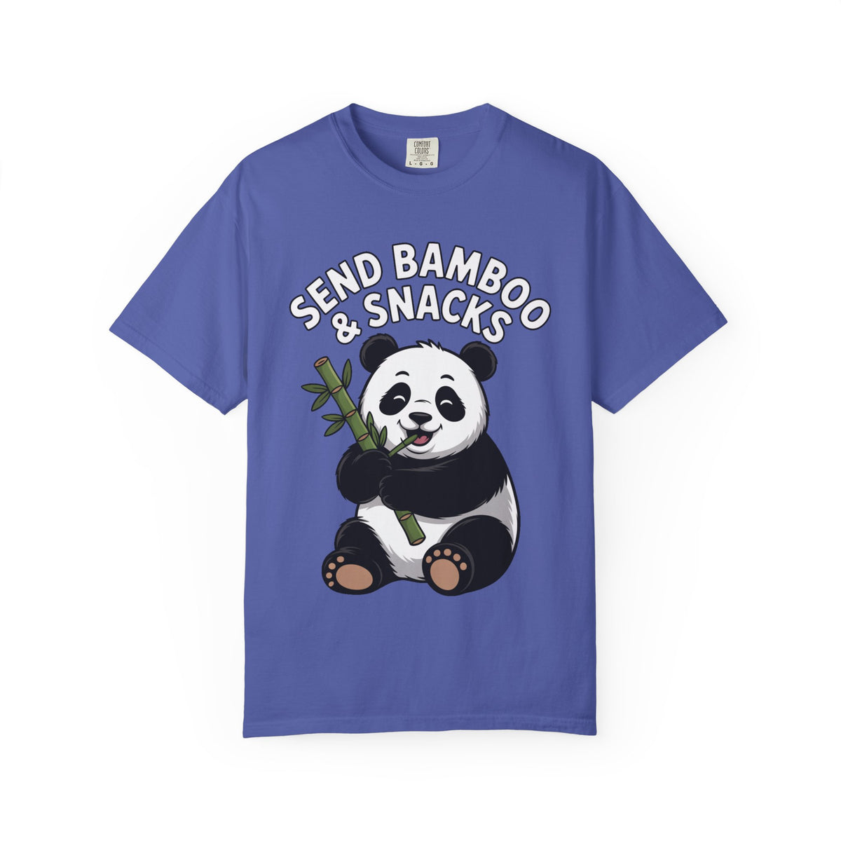 Send Bamboo Panda Shirt, Funny Panda T-Shirt, Cute Bamboo Snacks Tee, Panda Lover Gift, Cartoon Panda Graphic Shirt