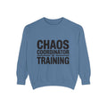 Chaos Coordinator In Training Sweatshirt, Funny Mom Crewneck, Embroidered Style Bold Text Sweatshirt, Teacher Nurse Gift