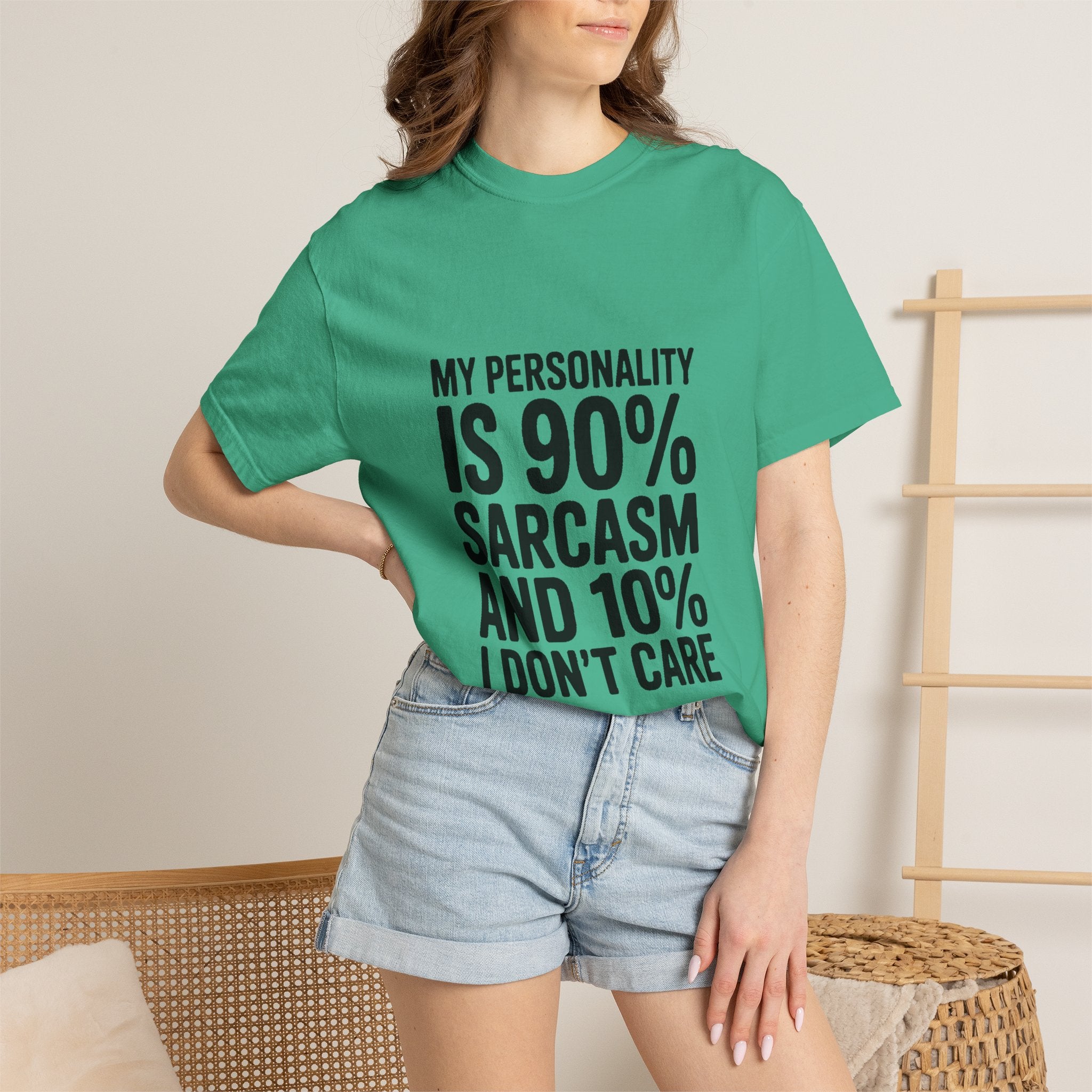 Sarcastic Shirt, My Personality Is 90% Sarcasm And 10% I Don't Care Tee, Funny Sarcastic Quote T-Shirt, Gift For Sarcastic Friend