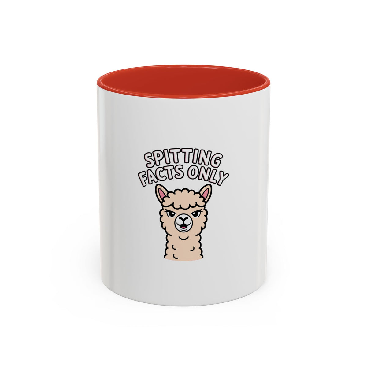 Funny Alpaca Mug, Spitting Facts Only Coffee Mug, Sassy Alpaca Gift, Cute Cartoon Animal Mug, Funny Coffee Cup Gift For Her
