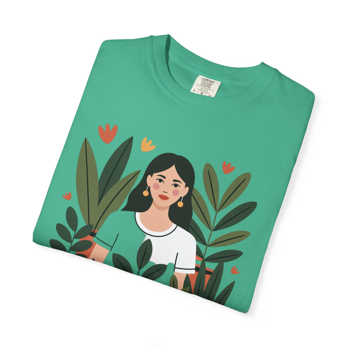 Crazy Plant Lady Shirt, Cute Plant Lover T-Shirt, Botanical Illustration Tee, Funny Gardener Gift, Plant Mom Shirt for Women