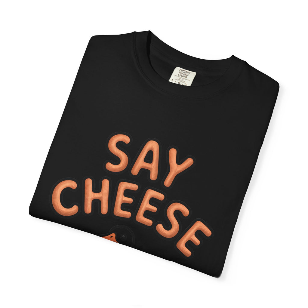 Say Cheese Goose Shirt, Funny Camera Goose T-Shirt, Cute Cartoon Goose Lover Gift, Photography Shirt for Photographer