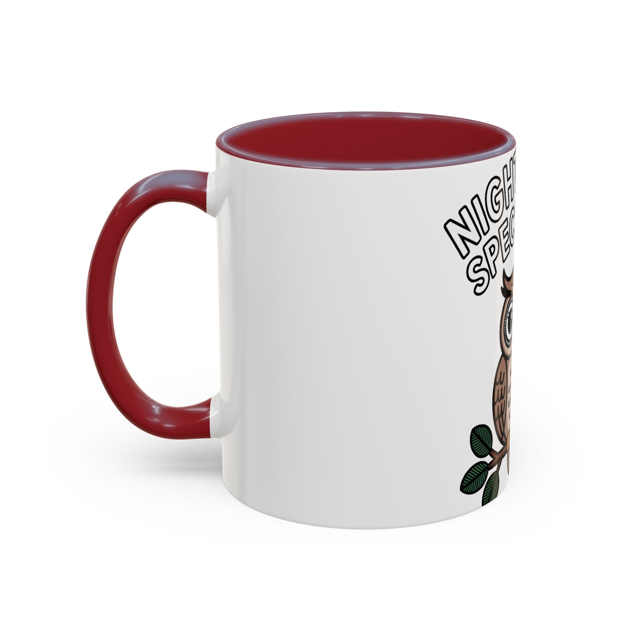 Night Shift Owl Mug, Funny Night Shift Specialist Coffee Cup, Cute Owl Lover Gift, Nurse Coworker Gift Mug
