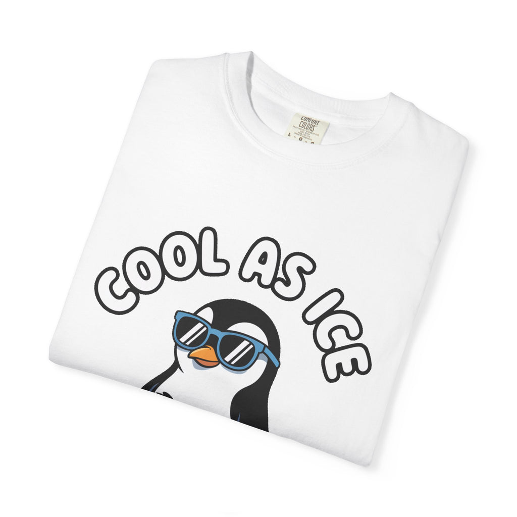 Cool As Ice Penguin Shirt, Funny Sunglasses Penguin T-Shirt, Cute Winter Animal Tee, Ice Block Bird Lover Gift