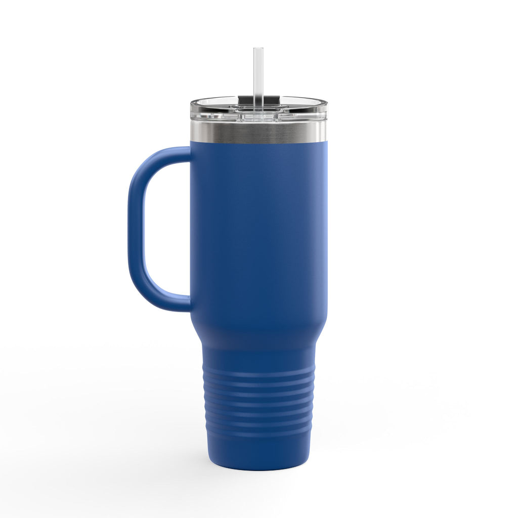 40oz Insulated Travel Mug — "Namaste Away From Me" Yoga Duck Stainless Tumbler