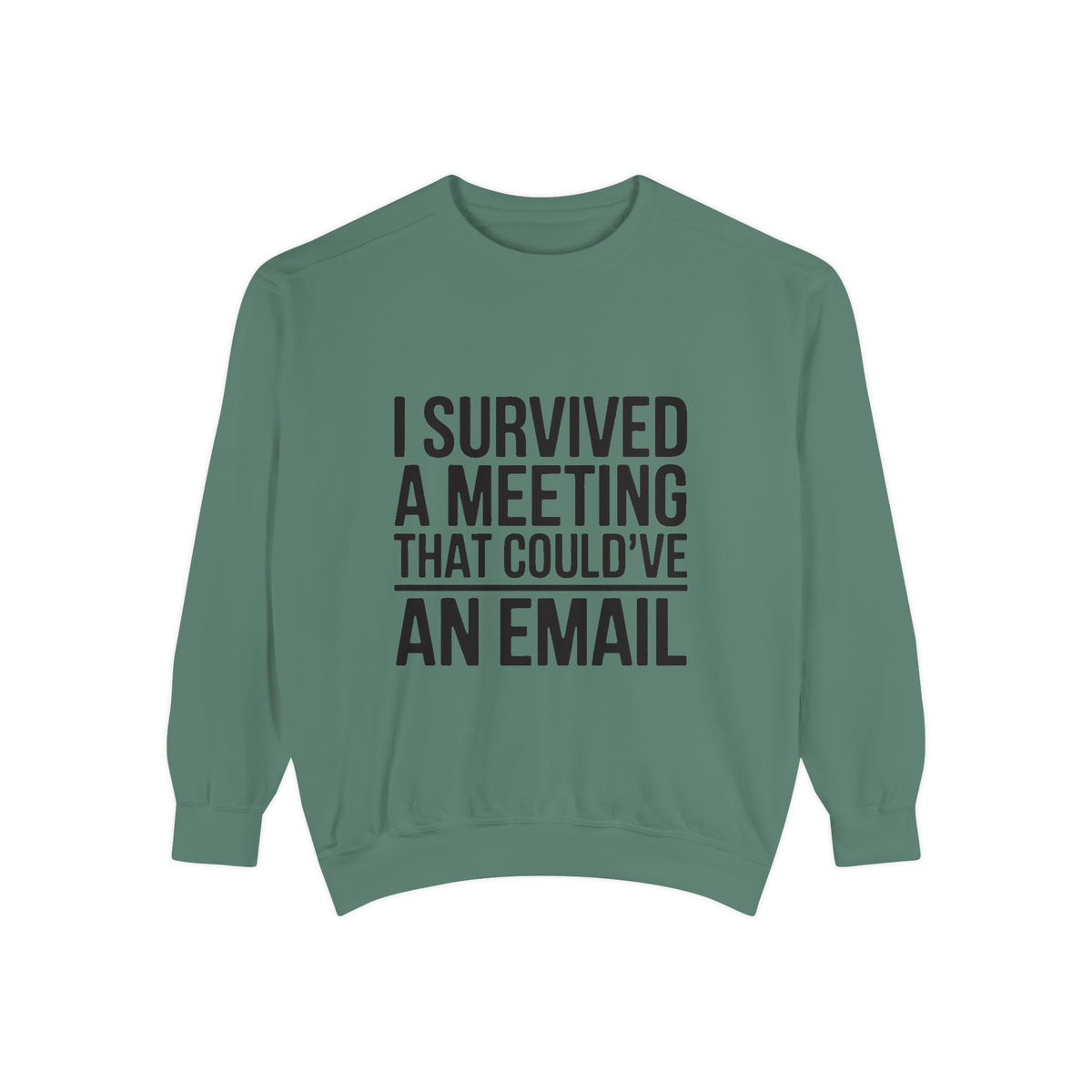 I Survived A Meeting That Could've Been An Email Sweatshirt, Funny Office Crewneck, Sarcastic Coworker Gift, Corporate Humor Sweater