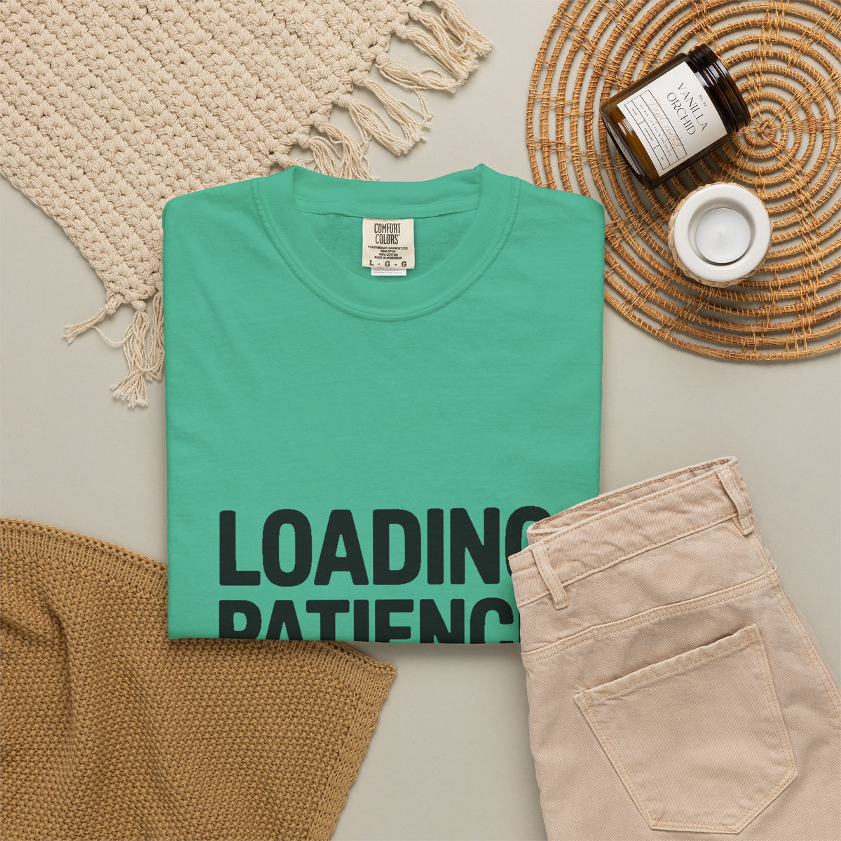 Loading Patience Please Wait T-Shirt, Funny Sarcastic Quote Tee, Minimalist Typography Shirt, Gift for Introvert
