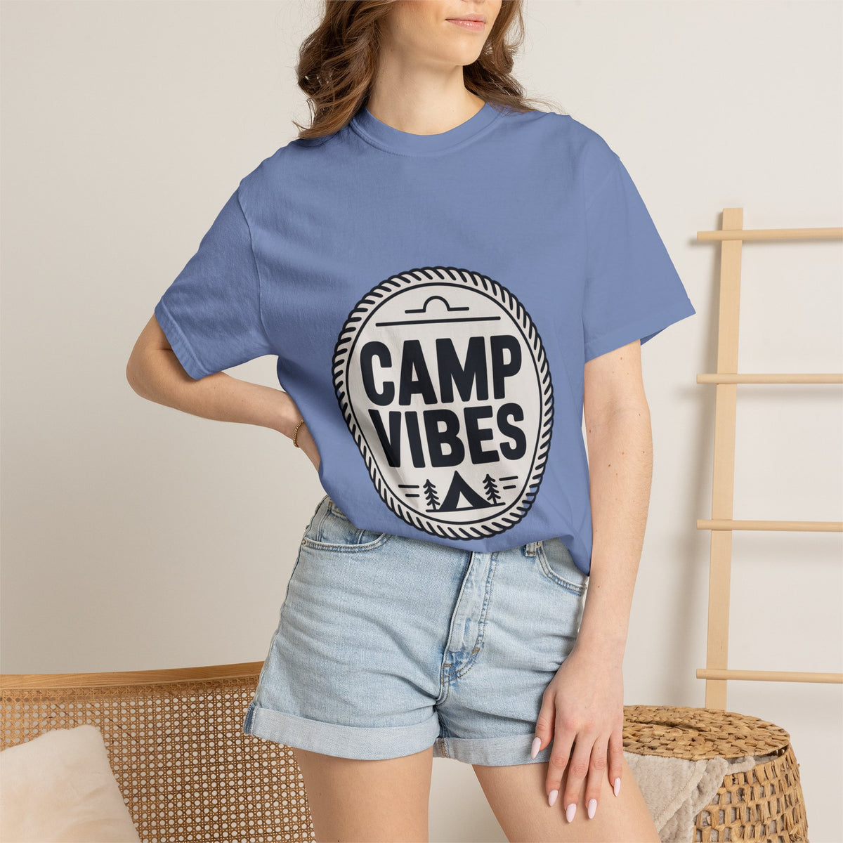 Coin Badge Camp Vibes T-Shirt