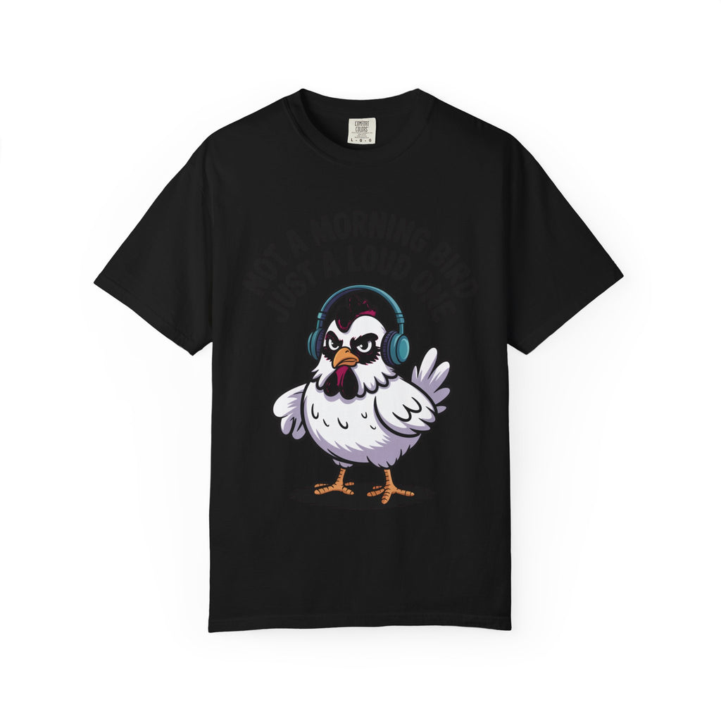 Not A Morning Bird Chicken Shirt, Funny Grumpy Chicken T-Shirt, Sarcastic Bird Lover Gift, Loud Chicken Graphic Tee