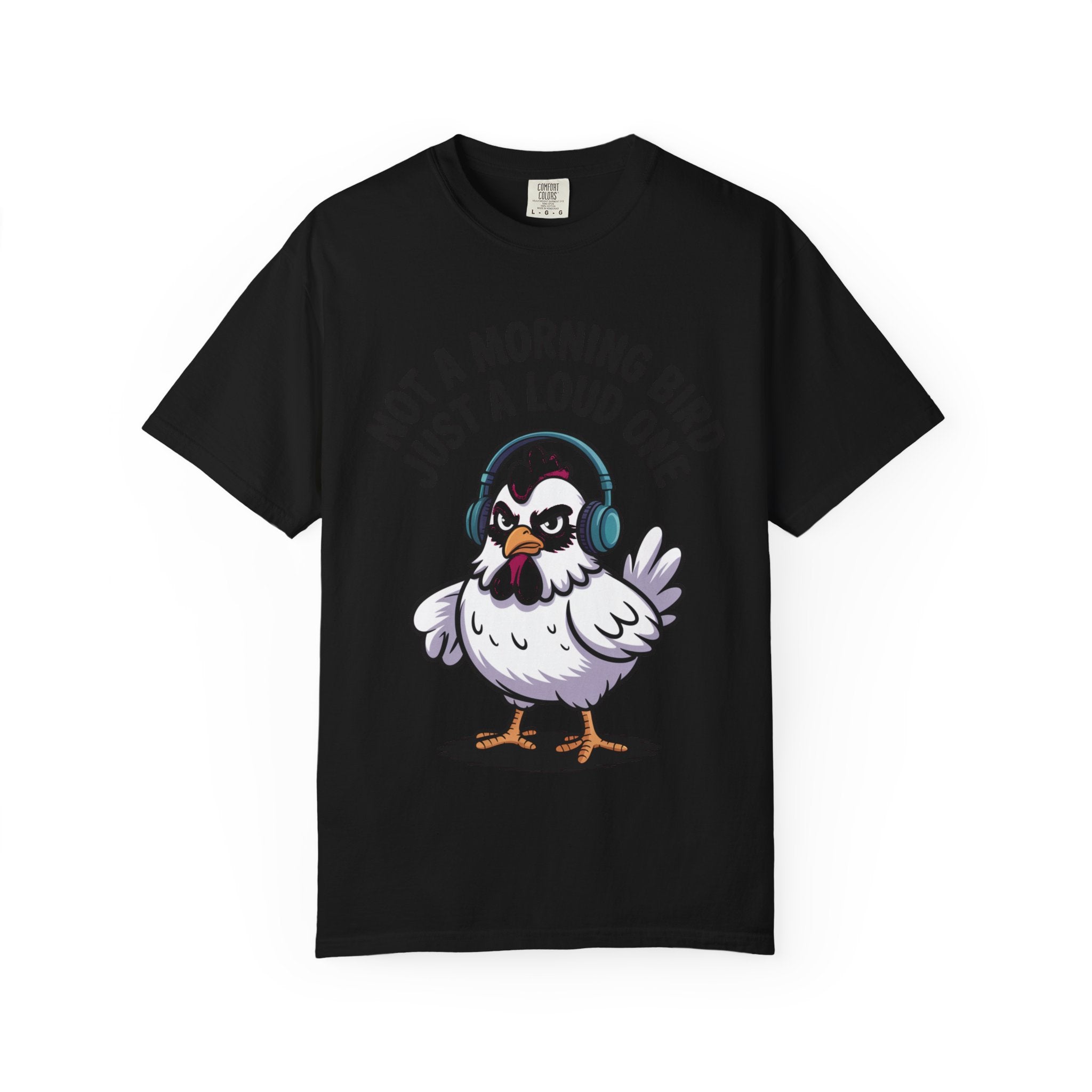 Not A Morning Bird Chicken Shirt, Funny Grumpy Chicken T-Shirt, Sarcastic Bird Lover Gift, Loud Chicken Graphic Tee