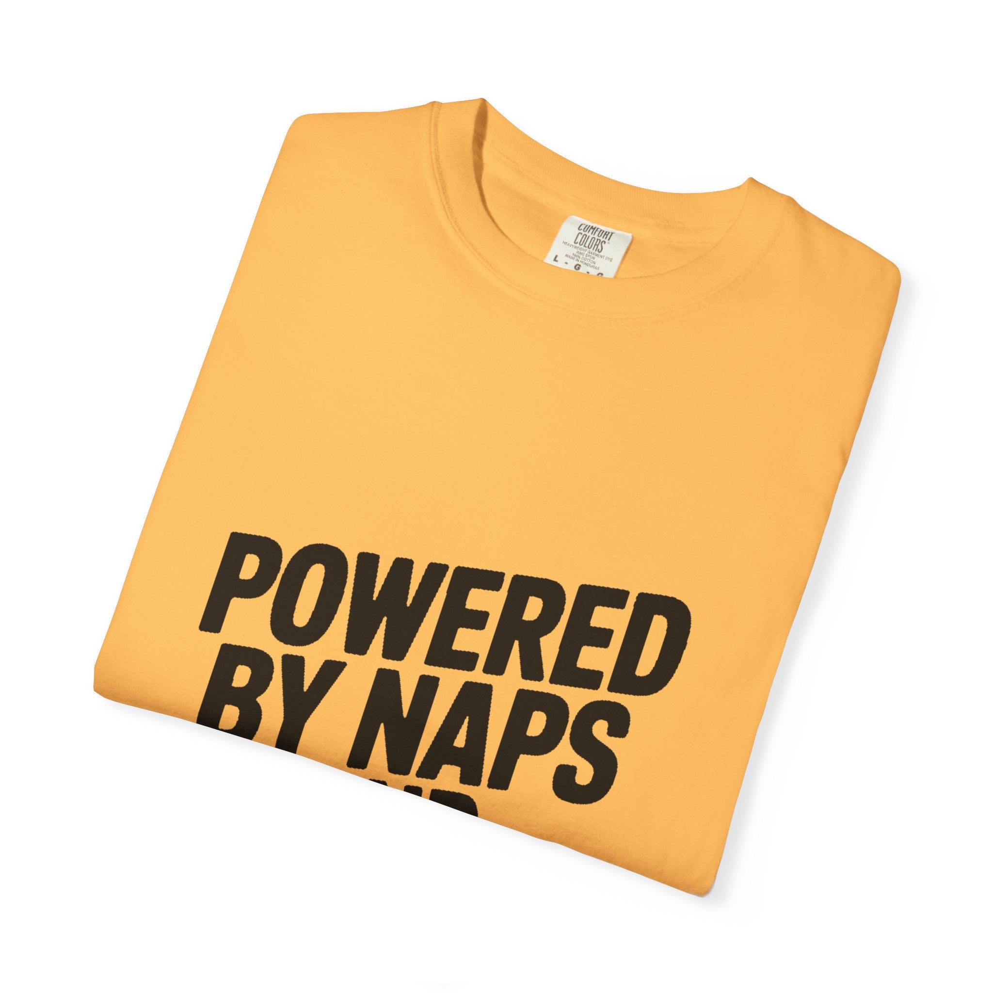 Powered By Naps And Grudges Shirt, Funny Sarcastic T-Shirt, Bold Typography Tee, Introvert Humor Gift
