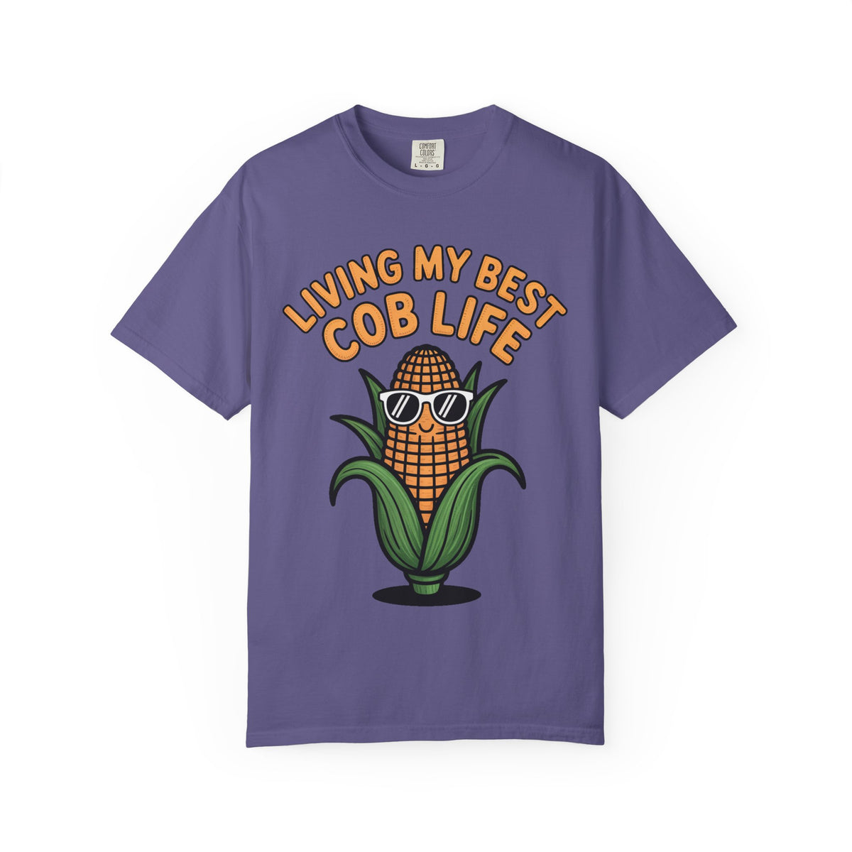 Funny Corn Shirt, Living My Best Cob Life T-Shirt, Cute Corn Sunglasses Tee, Vegetable Lover Gift, Funny Food Shirt