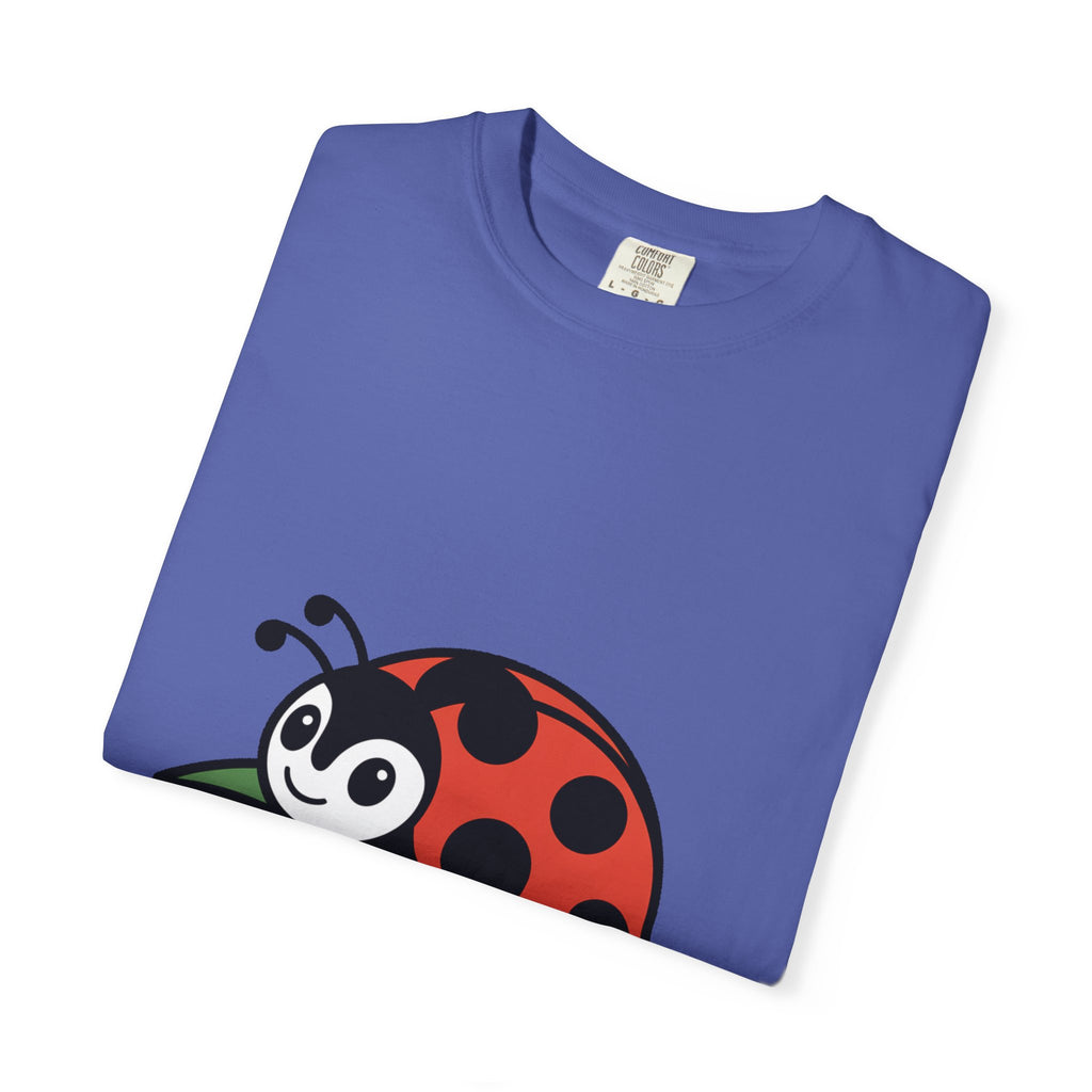 Cute Ladybug T-Shirt, Ladybug On A Leaf Shirt, Garden Bug Lover Gift, Nature Insect Graphic Tee, Kids Ladybug Shirt