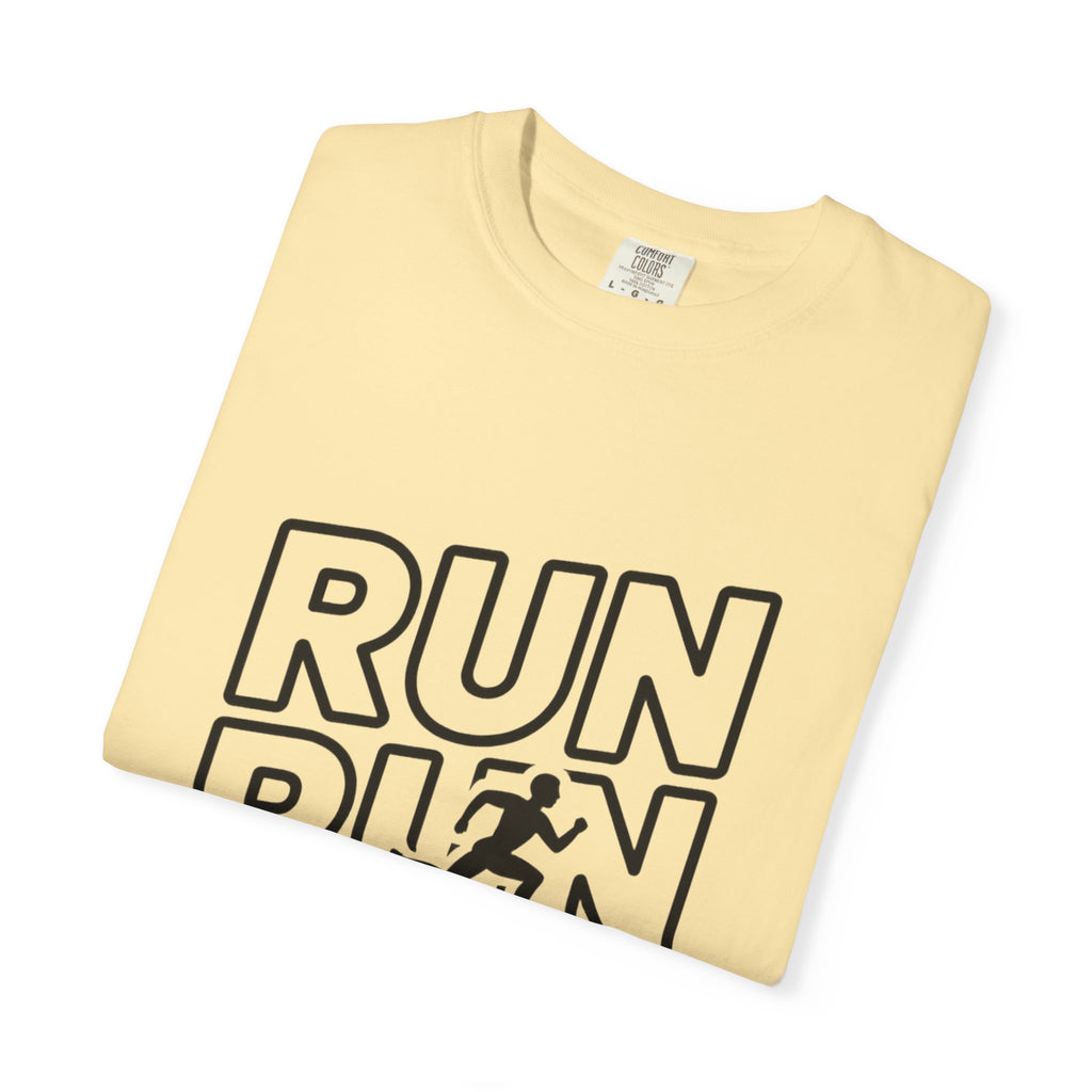 Run Run Run Typography T-Shirt