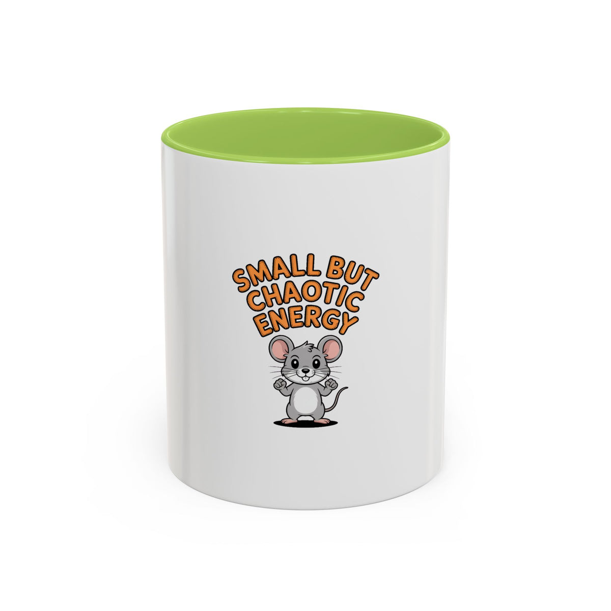 Small But Chaotic Energy Mug, Funny Mouse Coffee Mug, Cute Cartoon Mouse Gift, Sarcastic Mug for Coffee Lover, Chaotic Energy Cup