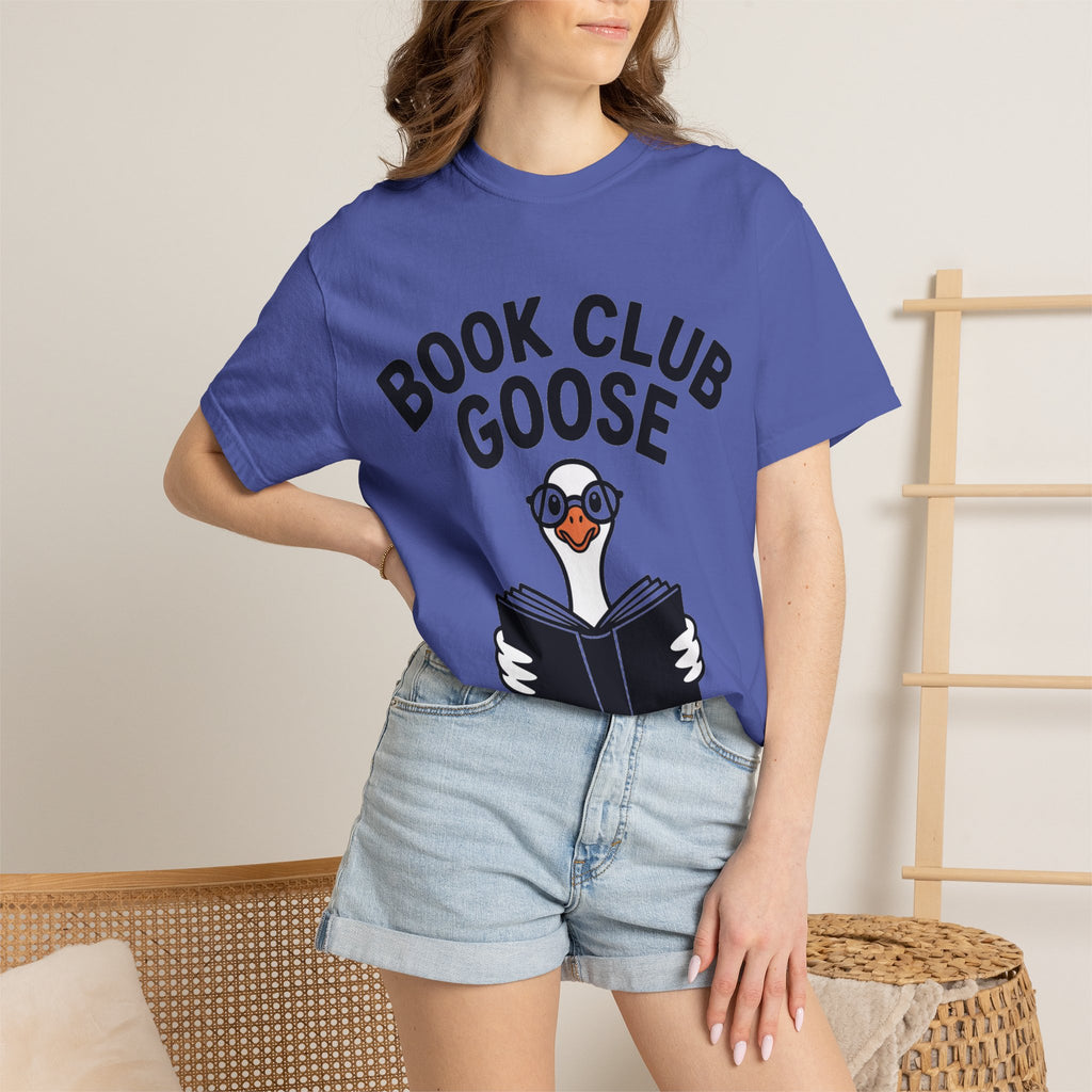 Book Club Goose Shirt, Funny Reading Goose T-Shirt, Bookworm Gift, Cute Bookish Bird Tee, Librarian Gift Shirt