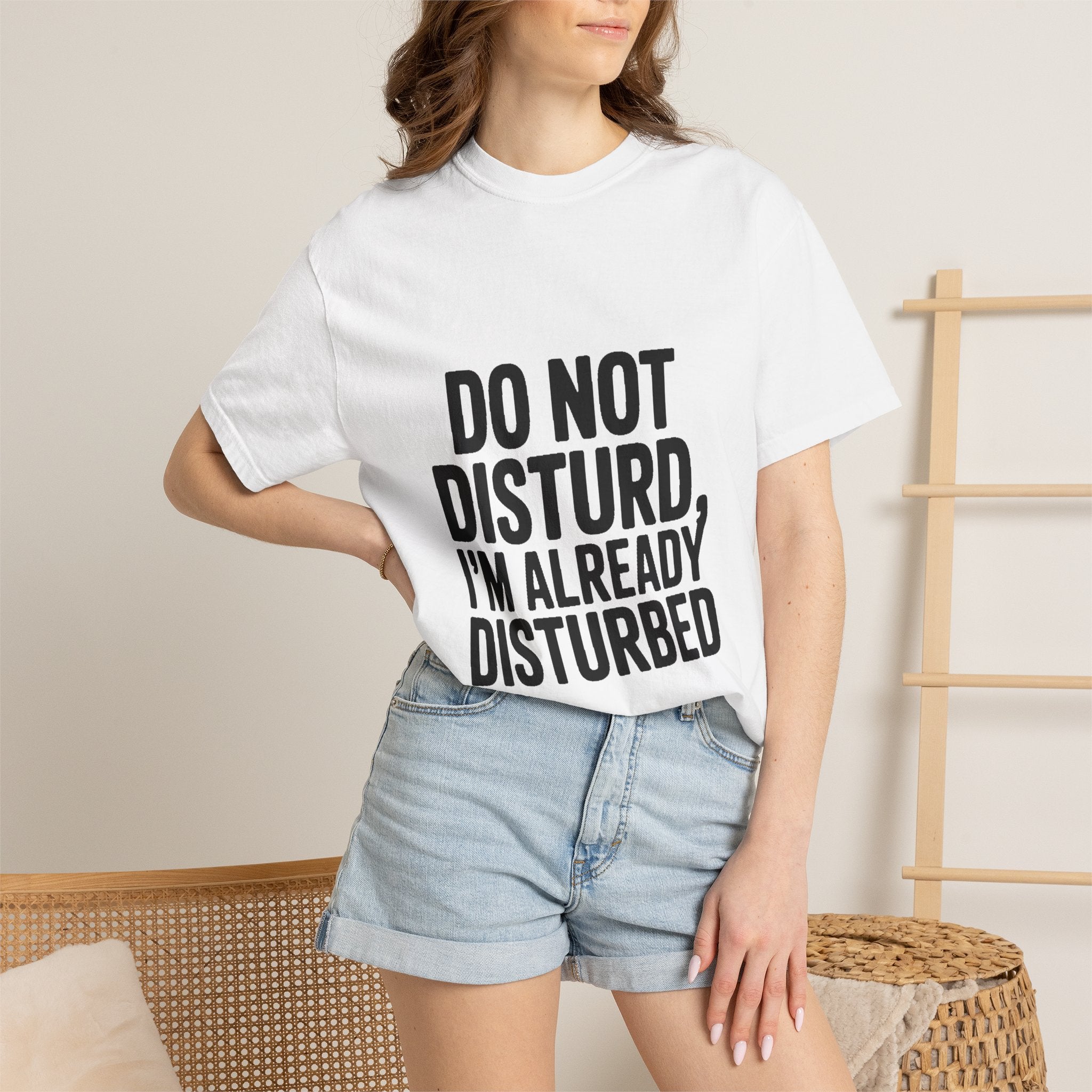Do Not Disturb Already Disturbed Shirt, Funny Sarcastic T-Shirt, Introvert Humor Tee, Weird Mood Gift