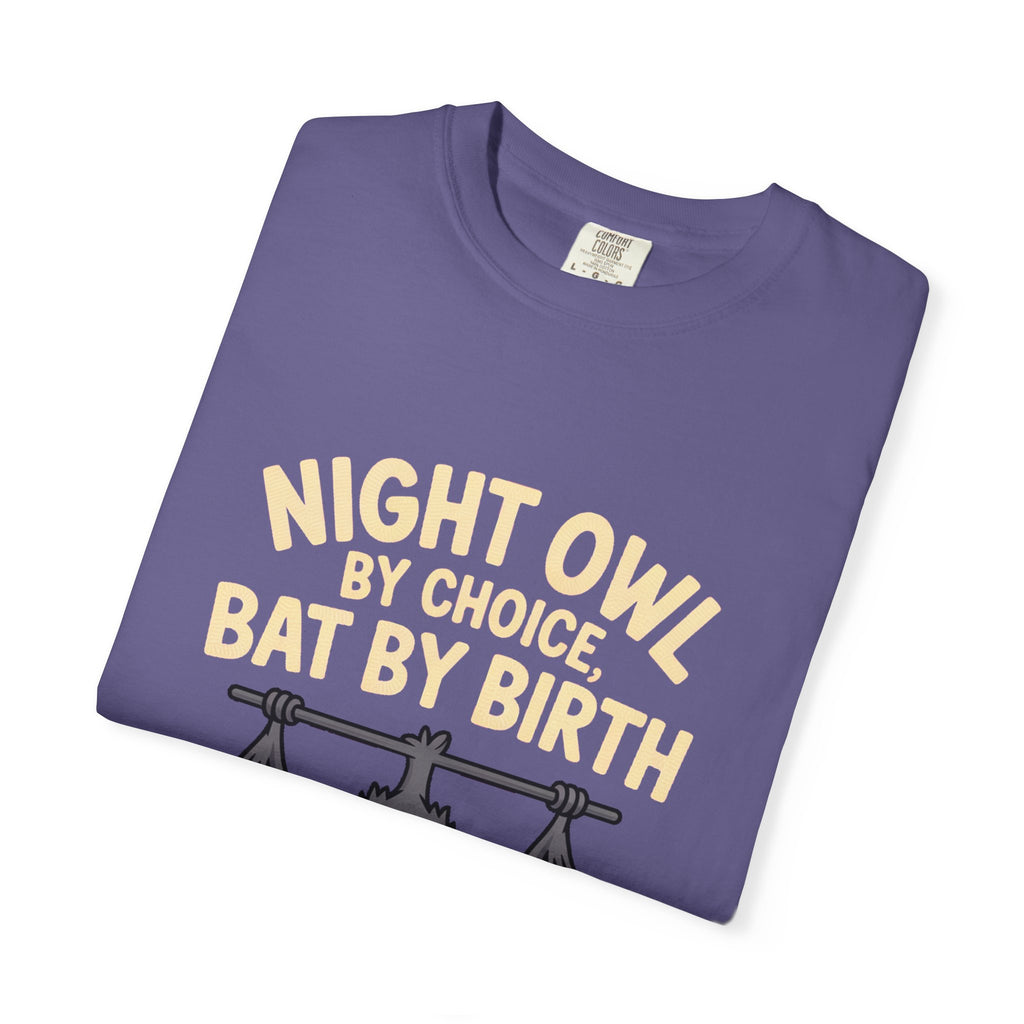 Night Owl By Choice Bat Shirt, Funny Bat T-Shirt, Cute Bat Wearing Sunglasses Tee, Halloween Gift for Night Owls
