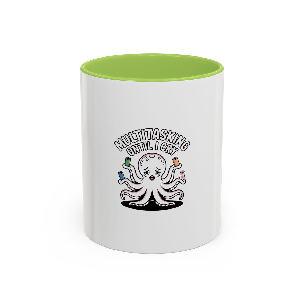 Multitasking Octopus Mug, Funny Stressed Octopus Coffee Cup, Busy Mom Gift, Work From Home Mug, Sarcastic Office Gift for Coworker