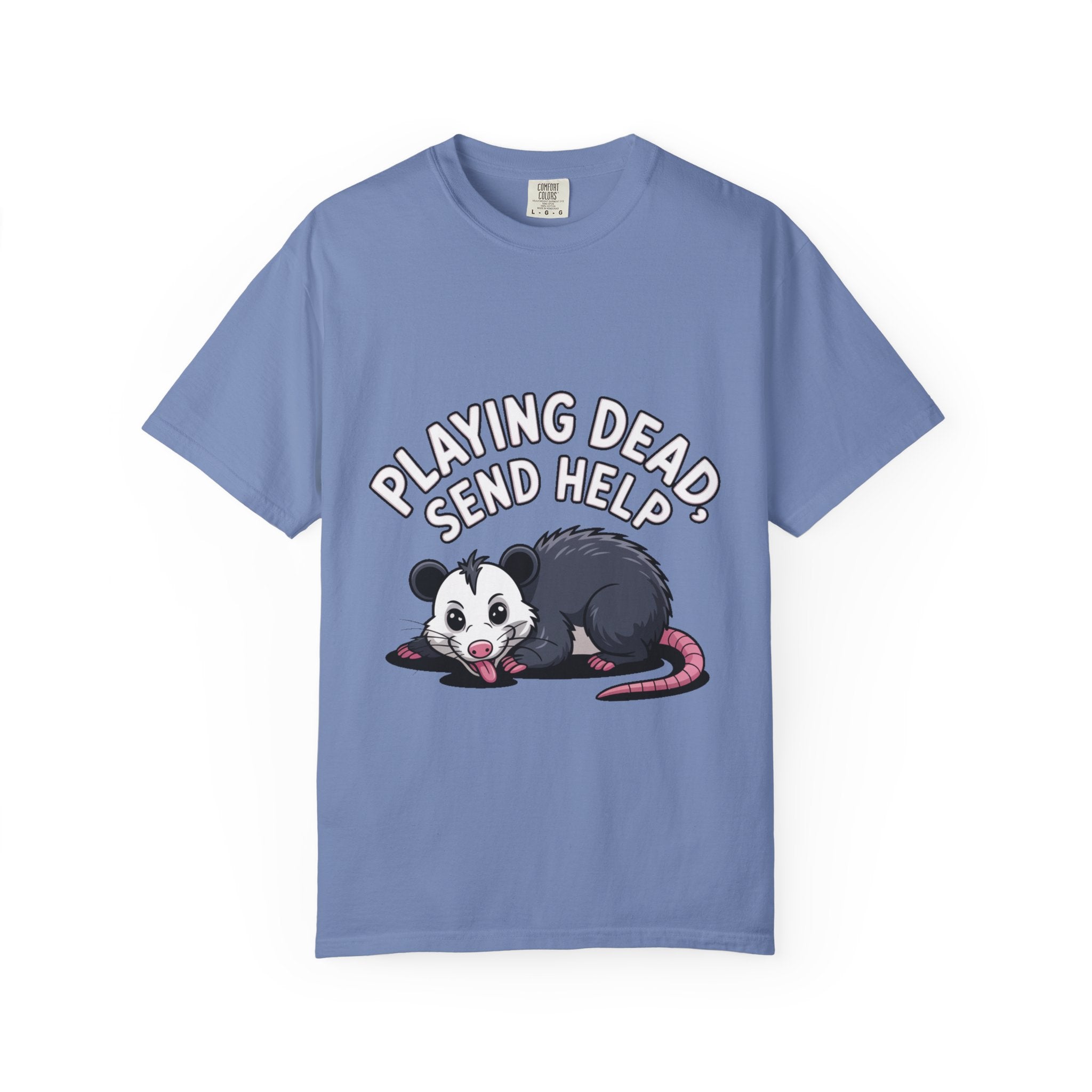 Funny Opossum Shirt, Playing Dead Send Help T-Shirt, Cute Possum Lover Gift, Sarcastic Animal Tee