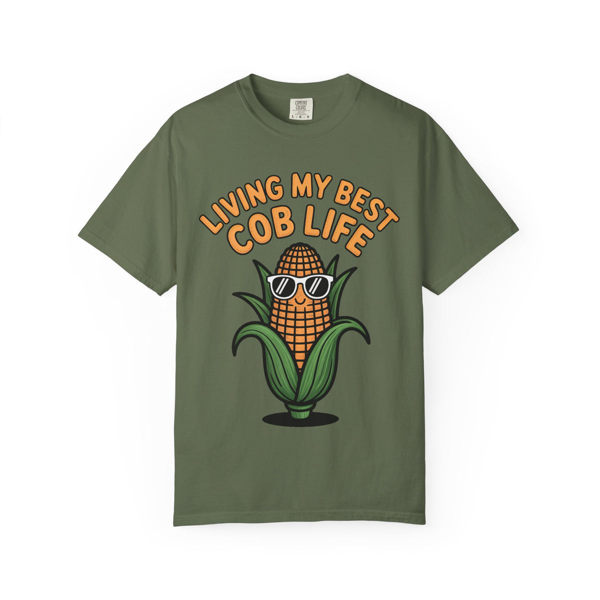 Funny Corn Shirt, Living My Best Cob Life T-Shirt, Cute Corn Sunglasses Tee, Vegetable Lover Gift, Funny Food Shirt
