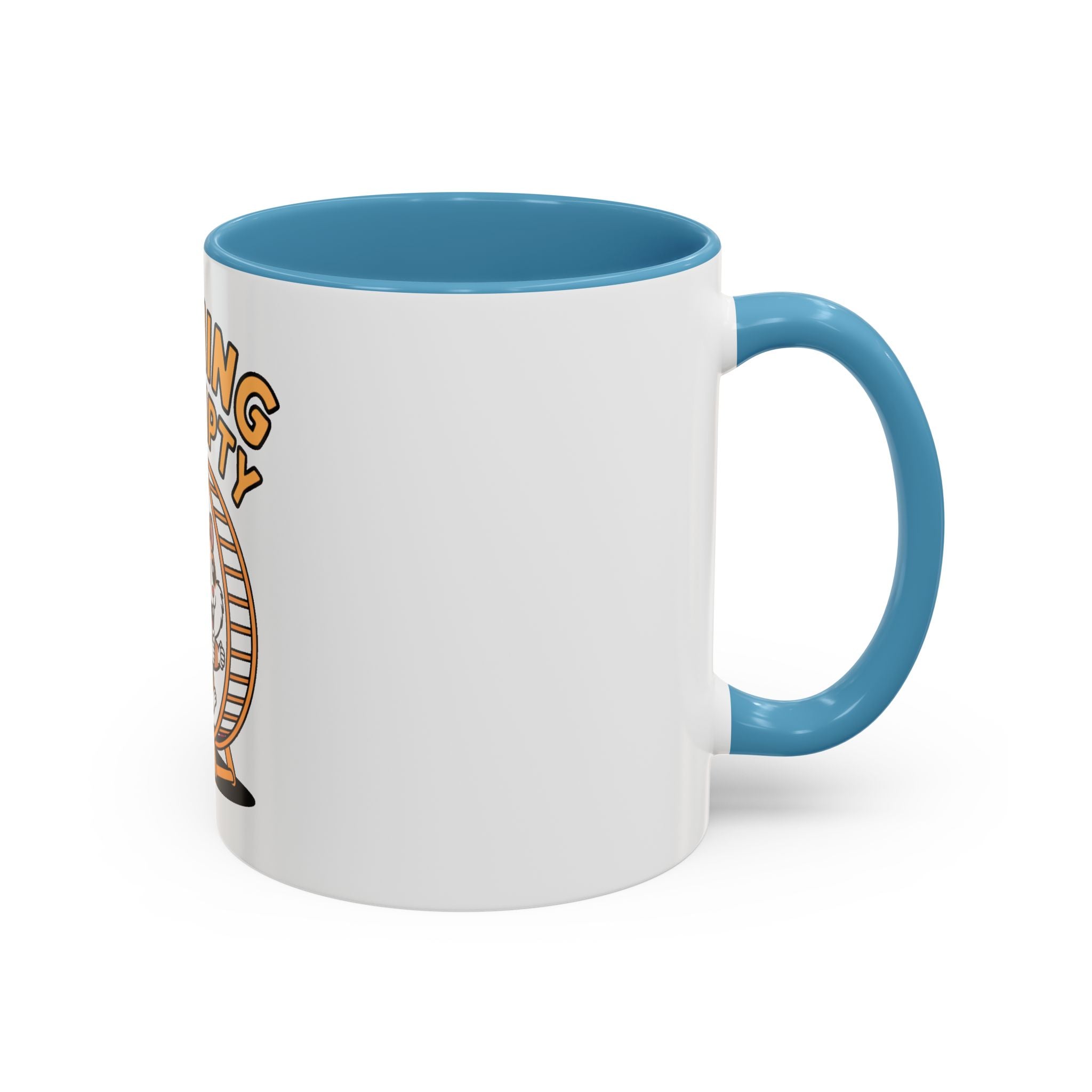 Running On Empty Hamster Mug, Funny Tired Hamster Coffee Cup, Cute Exhausted Wheel Runner Gift, Sarcastic Coffee Mug for Coworker
