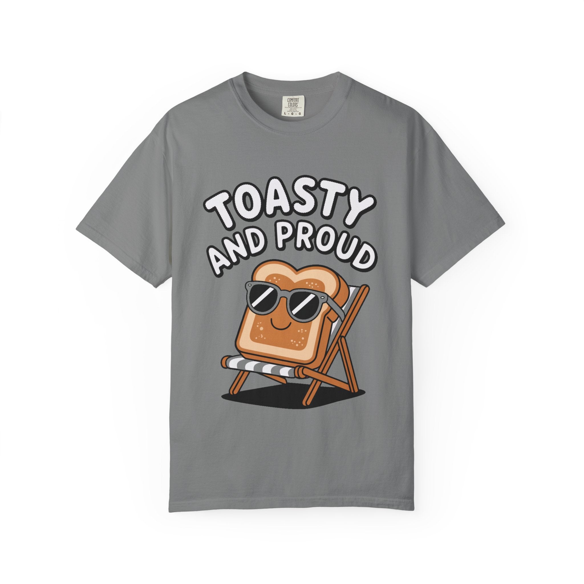 Toasty And Proud Bread Shirt, Funny Toast Sunglasses T-Shirt, Cute Beach Chair Bread Tee, Summer Vacation Gift