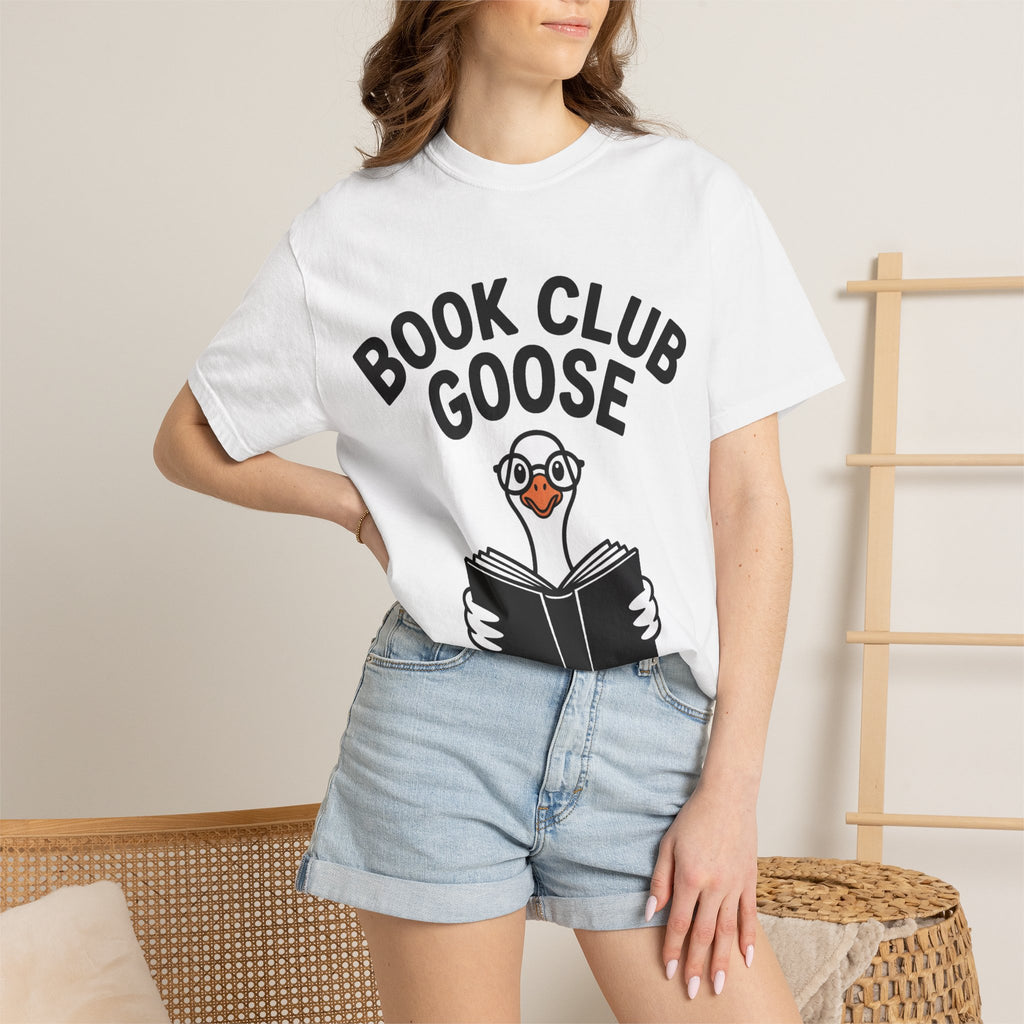 Book Club Goose Shirt, Funny Reading Goose T-Shirt, Bookworm Gift, Cute Bookish Bird Tee, Librarian Gift Shirt