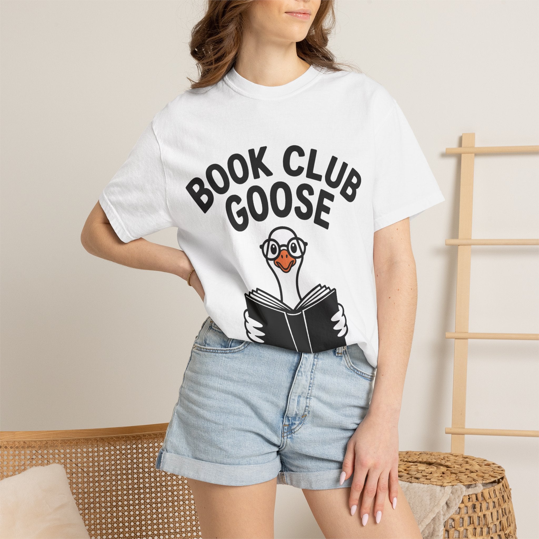 Book Club Goose Shirt, Funny Reading Goose T-Shirt, Bookworm Gift, Cute Bookish Bird Tee, Librarian Gift Shirt
