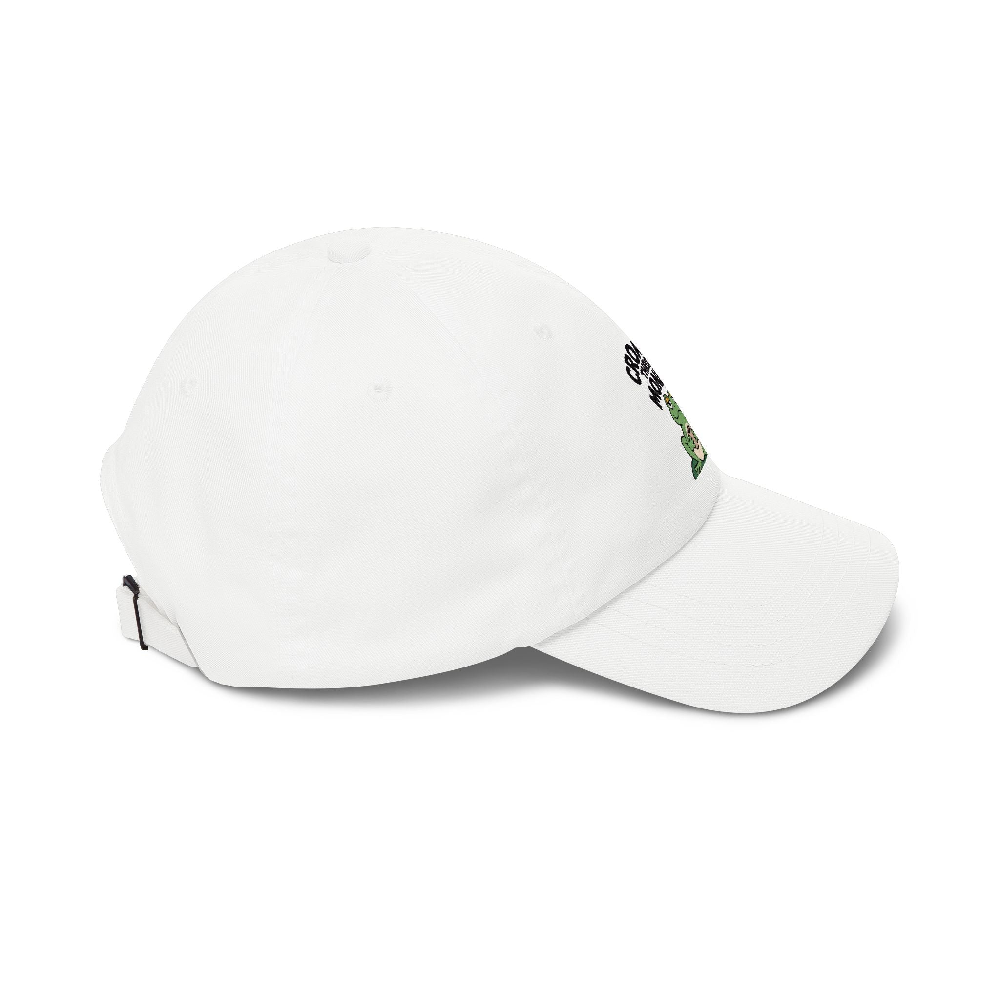 Croaking Through Monday Dad Hat, Funny Frog Coffee Cap, Cute Tired Frog Embroidered Patch Hat, Monday Mood Gift
